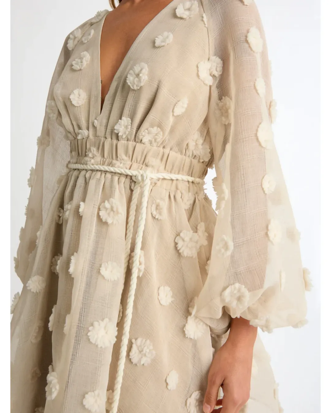 Sheike Taylor Dress in Beige Size AU 10 for rent on The Volte - main image