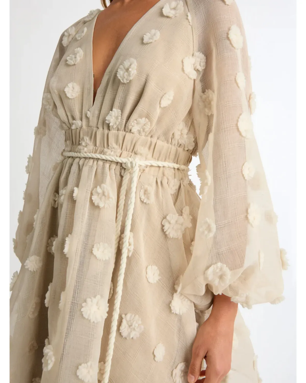 Sheike Taylor Dress in Beige Size AU 10 - Image 2