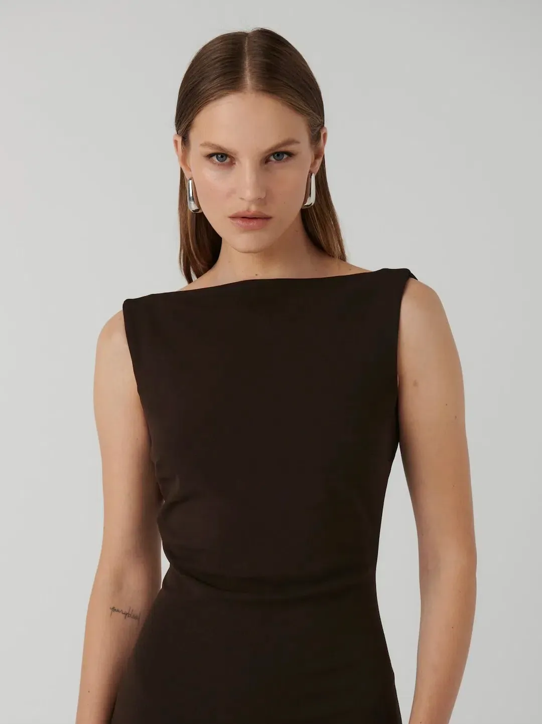 Effie Kats Verona Gown Coffee Size XS / AU 6-8 for rent on The Volte - main image