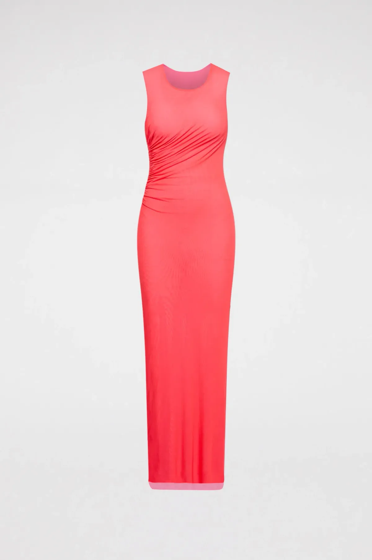 Scanlan and Theodore Italian Mesh Gathered Dress in Pink Size 4 - Image 3