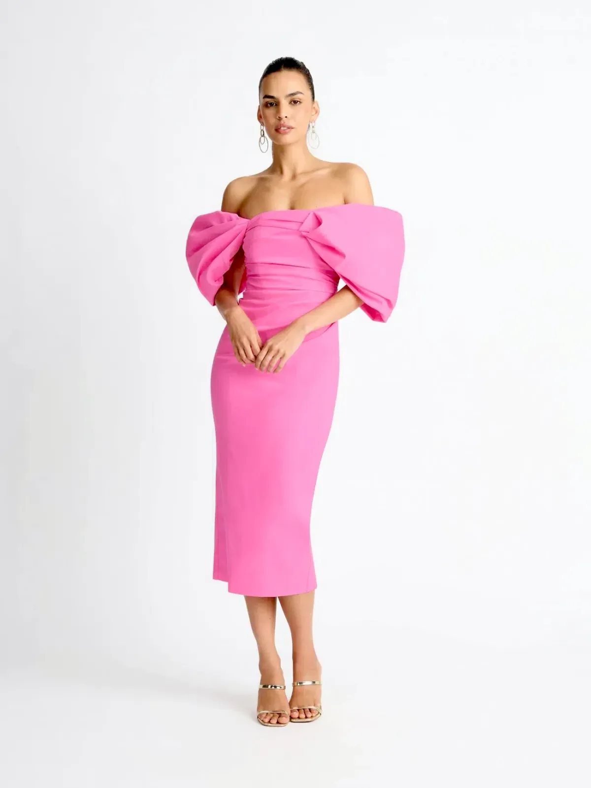 Sheike Ever After Midi Dress Pink Size 10 - Image 1