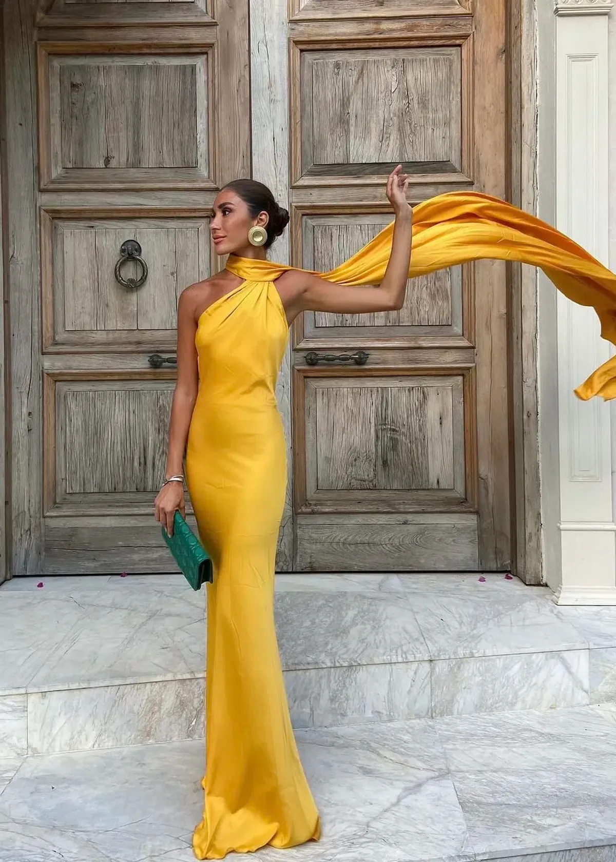 KAOA Backless Maxi Dress in Yellow Canary Size XS / AU 6 - Image 1