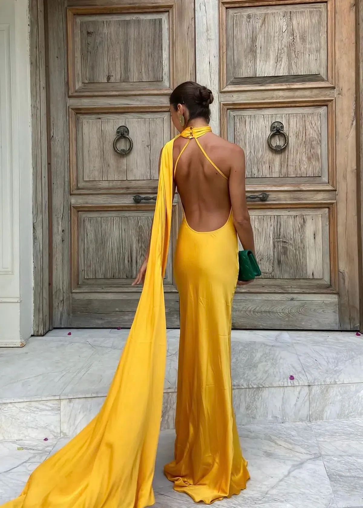KAOA Backless Maxi Dress in Yellow Canary Size XS / AU 6 - Image 2