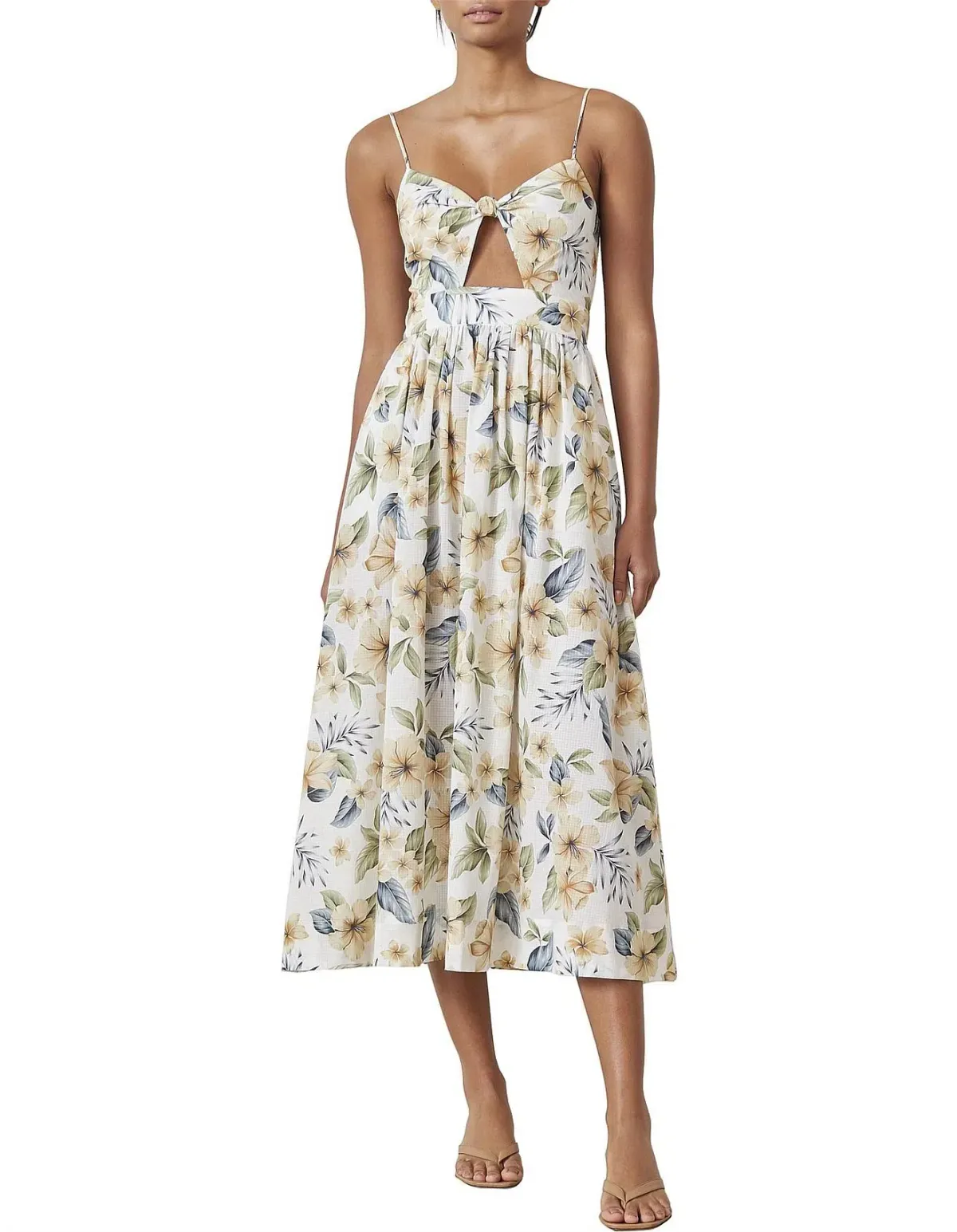 Bec & Bridge Fleurette Midi Dress Floral Size 12 - Image 1