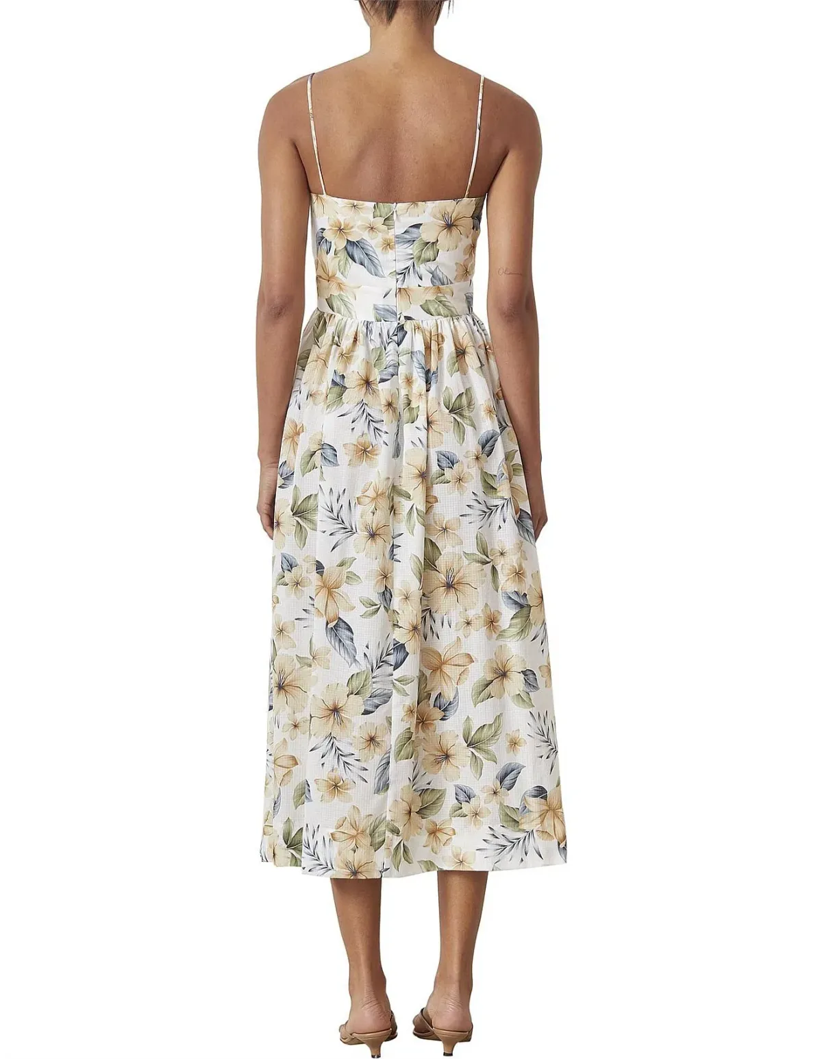 Bec & Bridge Fleurette Midi Dress Floral Size 12 - Image 4
