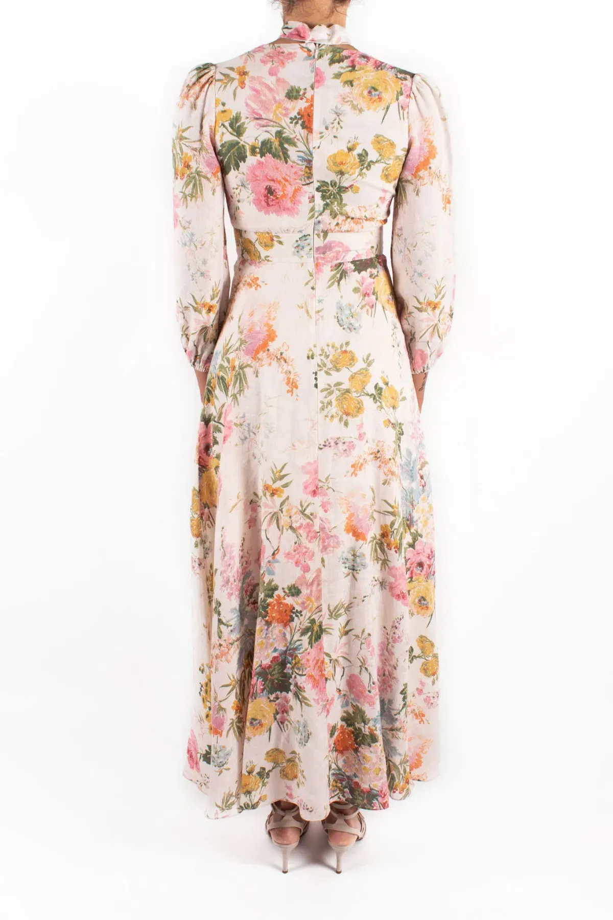 Zimmermann Heathers Plunge Long Dress Floral Size 0 / AU 8 - Image 3