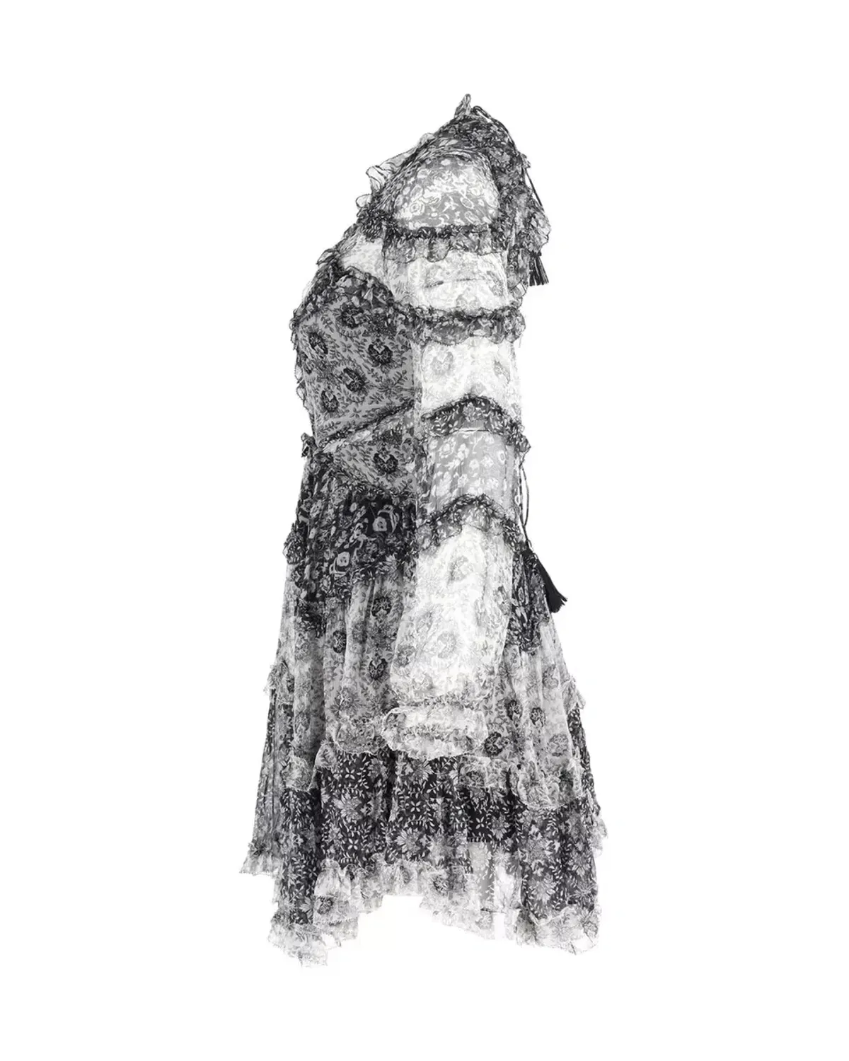 Zimmermann Divinity Ruffle Mini Dress Spliced Size 1 / AU 10 - Image 4