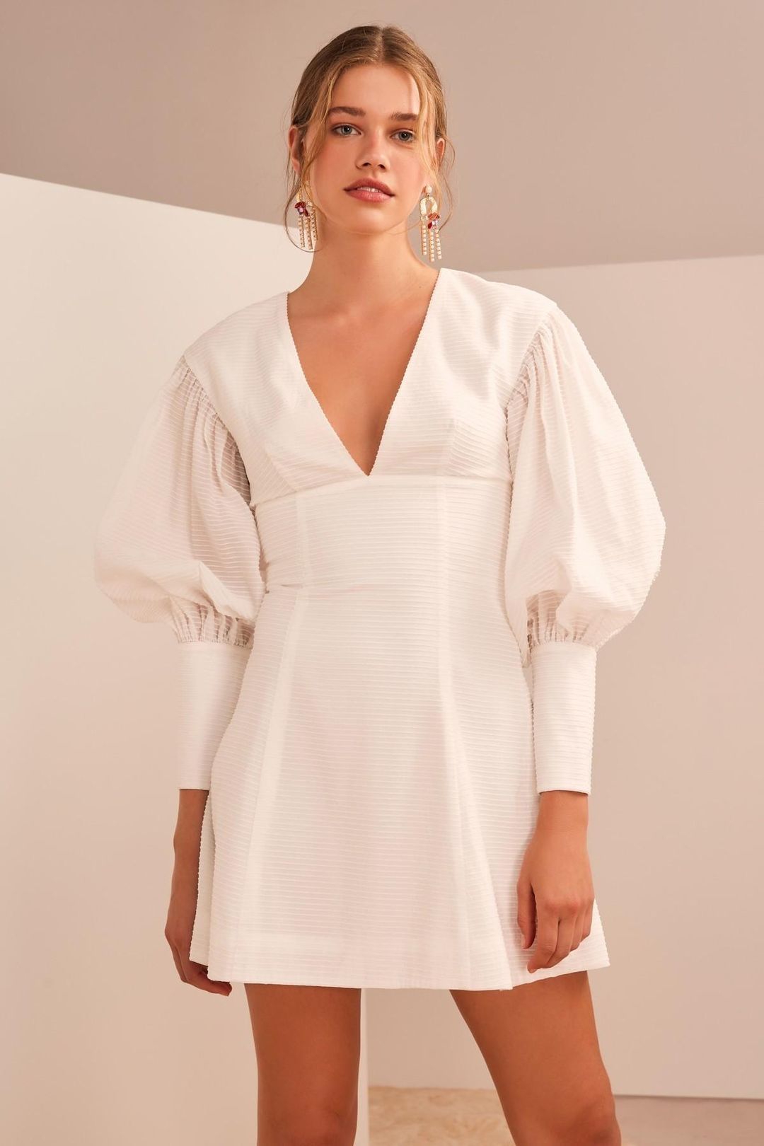 KEEPSAKE THE LABEL Lonely Hearts Dress White Size Small  for rent on The Volte - main image