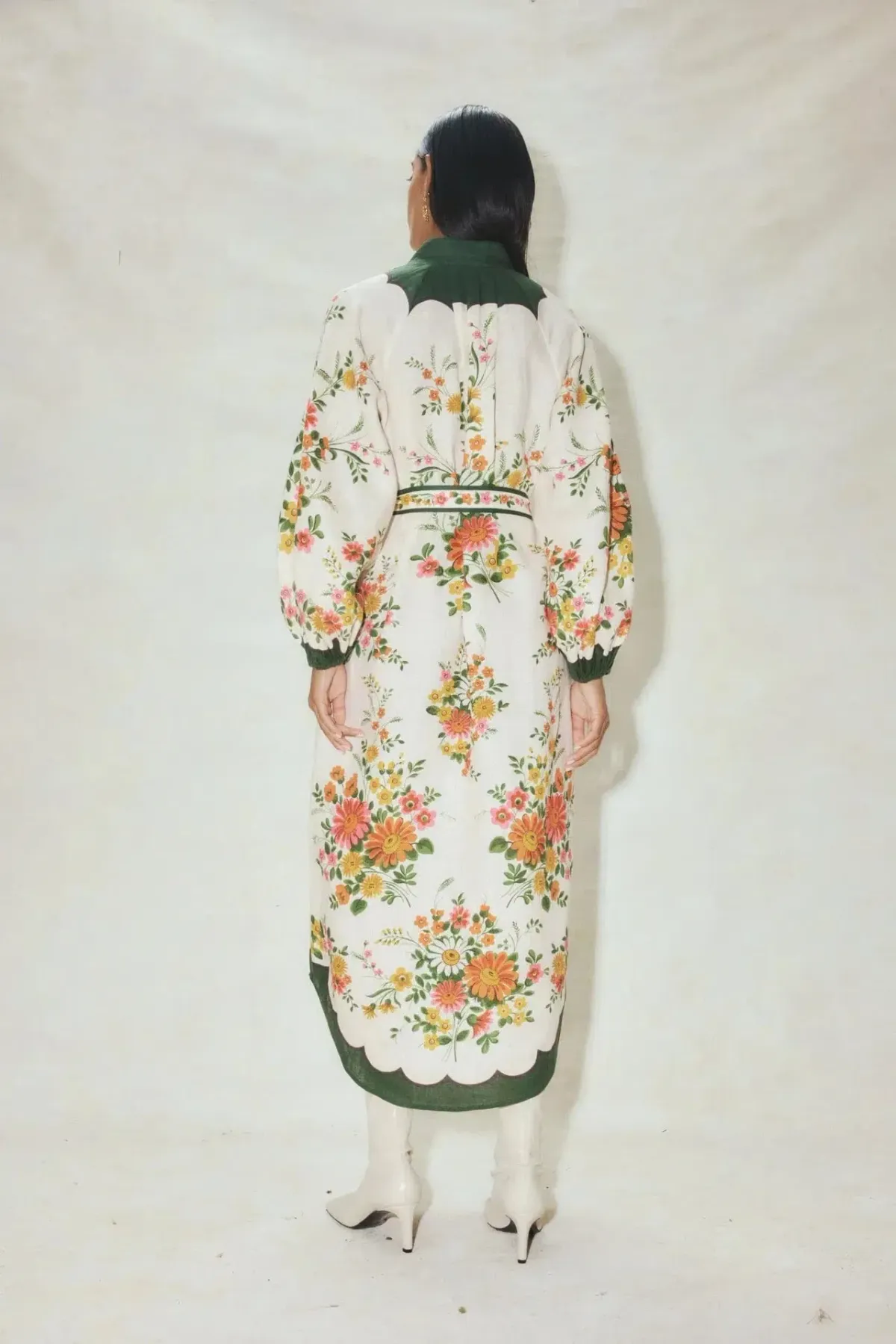 Alemais Elisabetta Shirtdress Multi Print Size 12 - Image 3