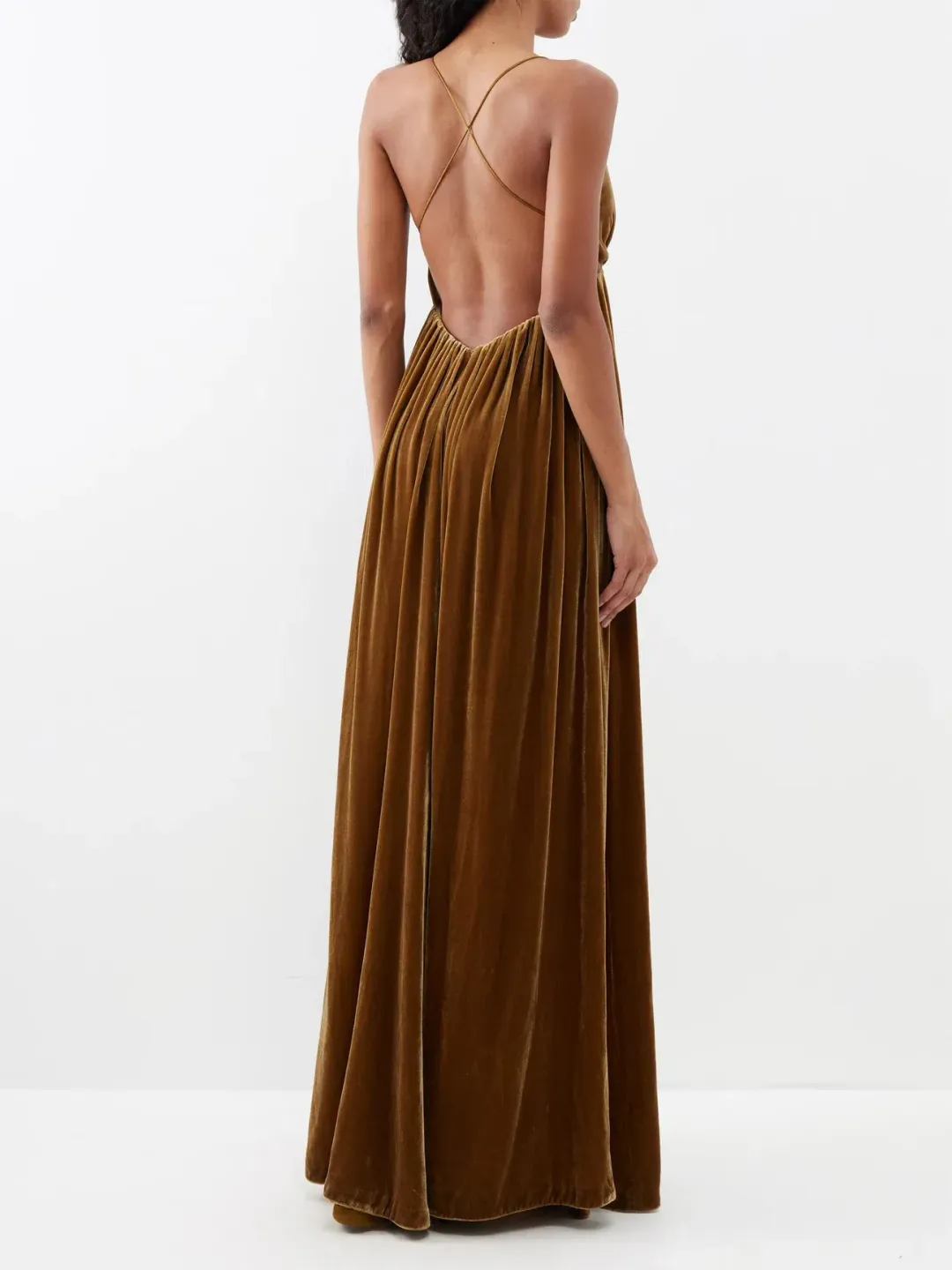 Zimmermann Sensory Velvet Dress Brown Size 1/ AU 10 for rent on The Volte - main image