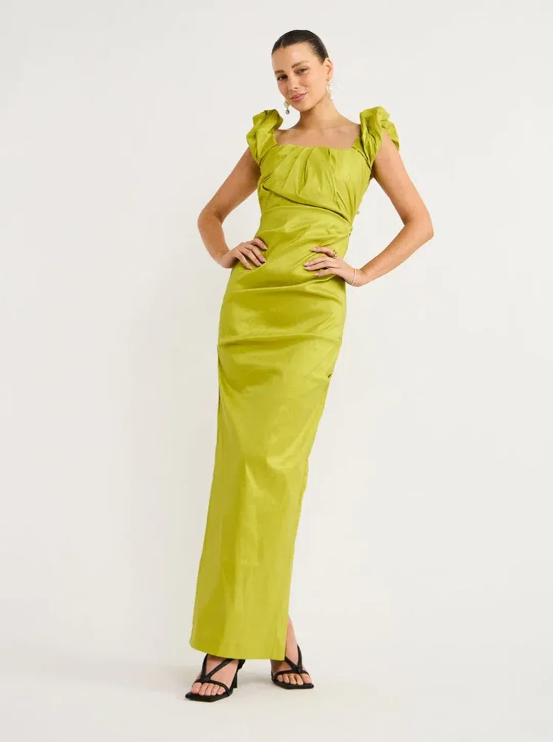 Rachel Gilbert Kalina Gown Green Size XS / AU 6 for rent on The Volte - main image
