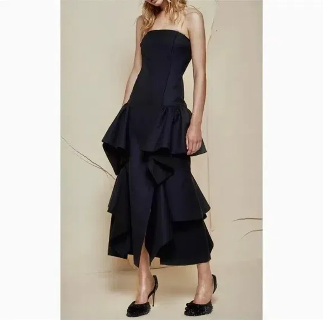 Acler Bauer Formal Dress Navy Size 6  for rent on The Volte - main image