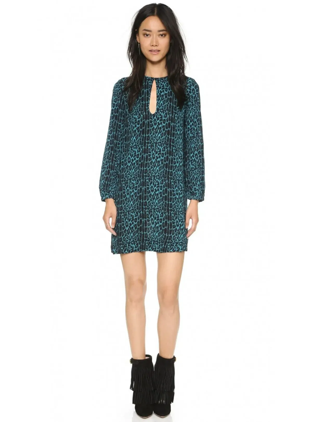 Zimmermann Esplanade Teardrop Shift Dress in Leopard Print Size 1 / AU 10 - Image 1