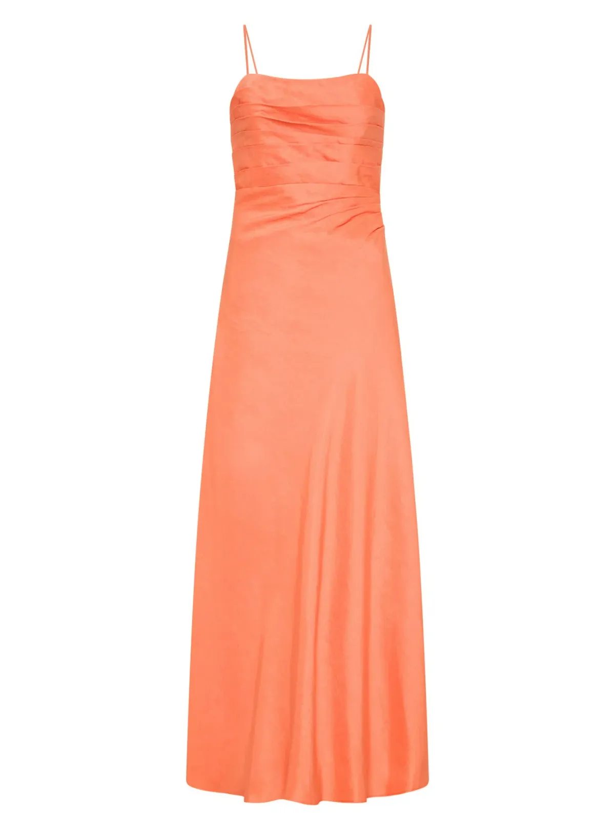 Aje Clarice Draped Maxi Dress in Sunset Orange Size AU 10 - Image 5