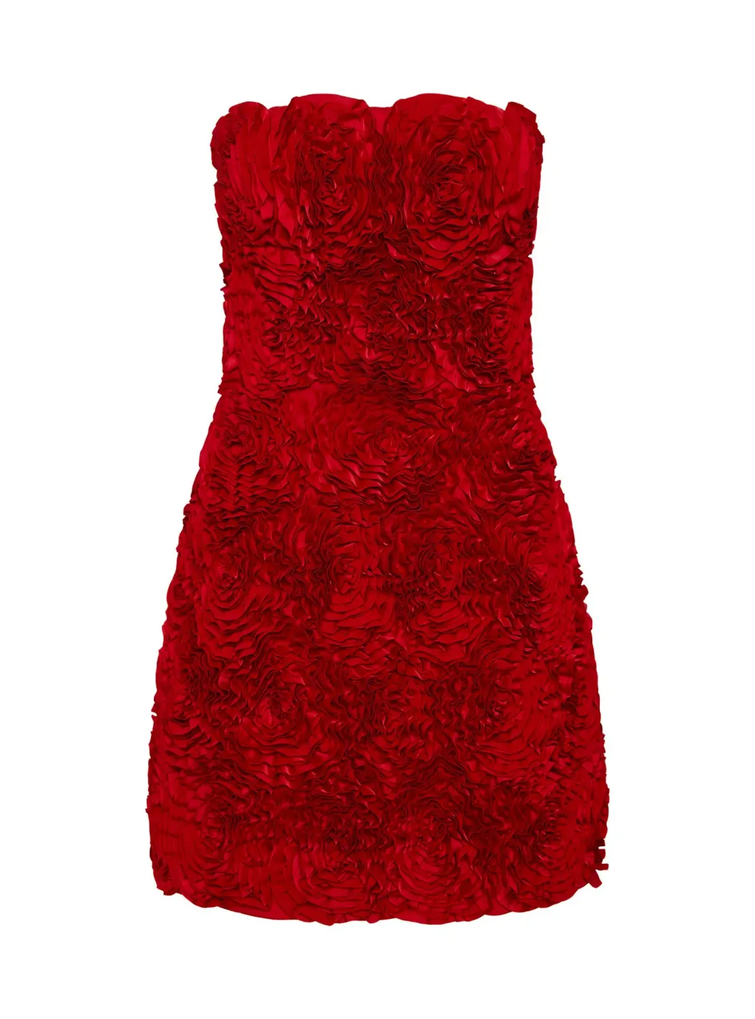 Aje Gazer Rosette Mini Dress Scarlet Red Size AU 6 for rent on The Volte - main image