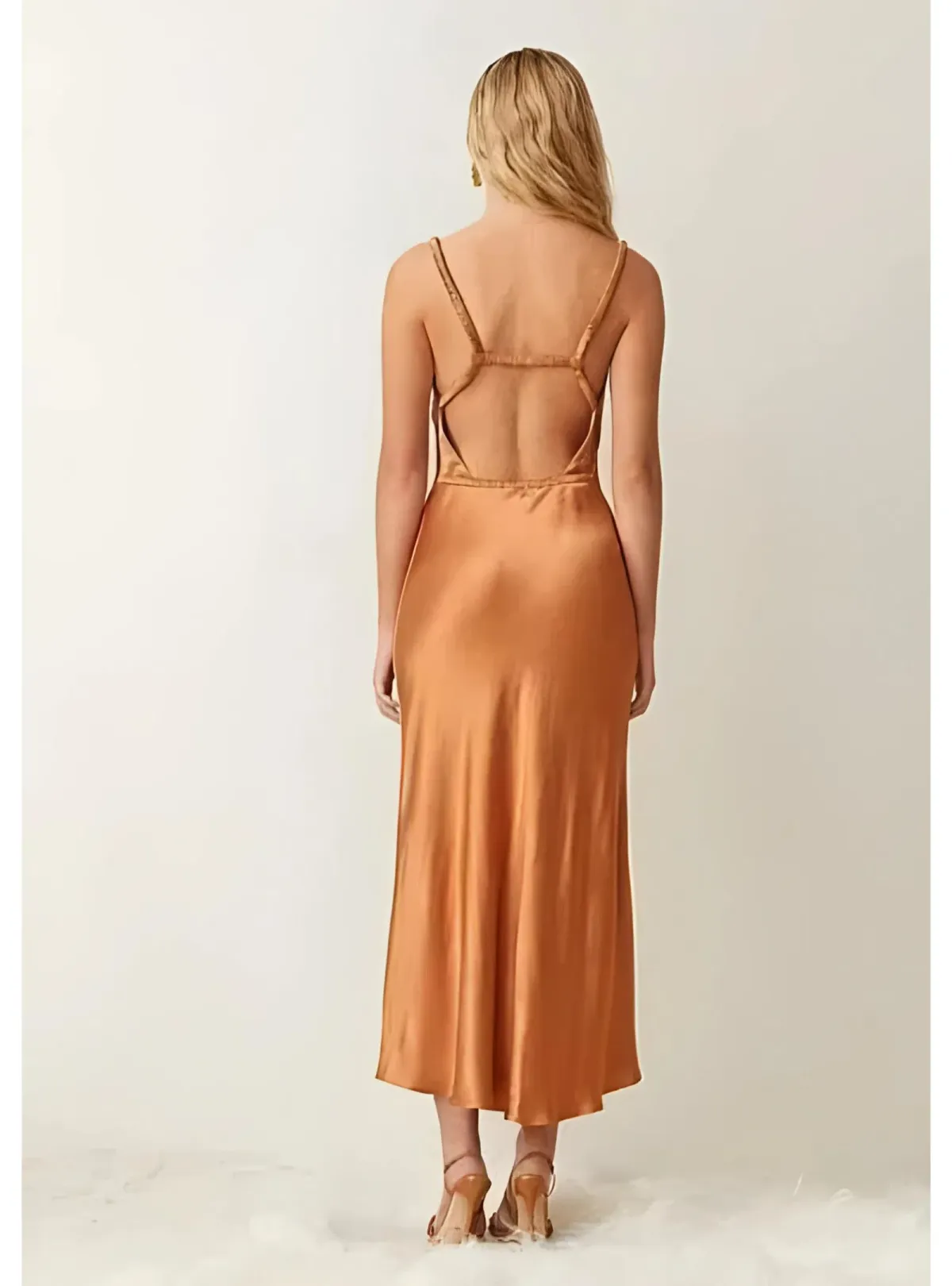 Bec & Bridge Lani Midi Dress Burnt Caramel Size AU 6 - Image 3