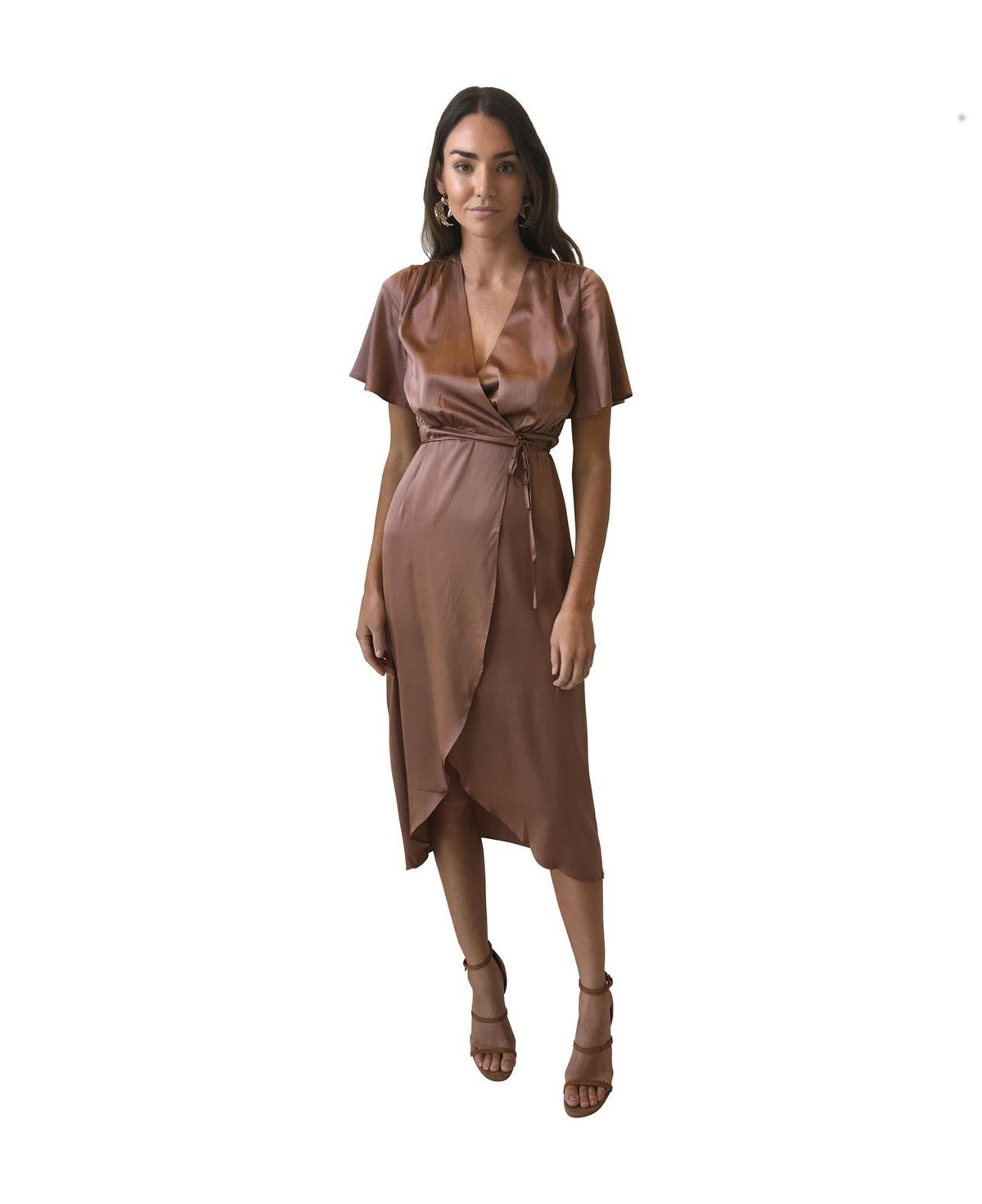 Hansen & Gretel Edie silk dress copper 1 - Image 1