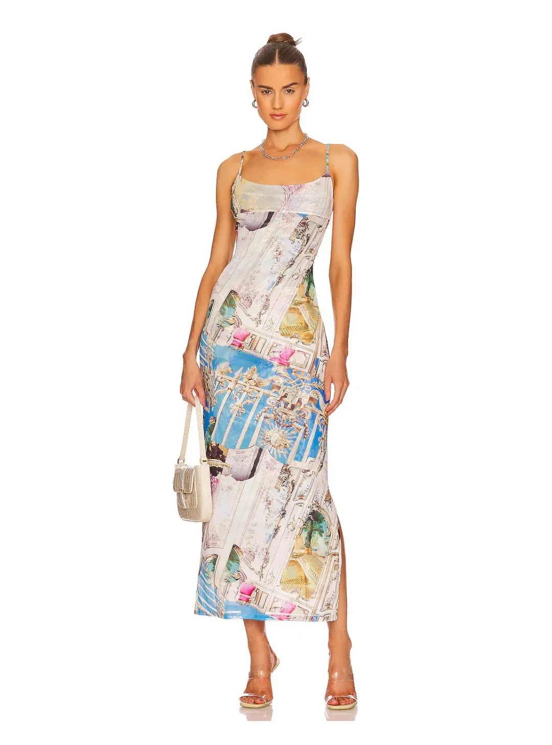 Miaou X Paloma Elsesser Thais Dress in Baroque Size S / AU 10 for rent on The Volte - main image