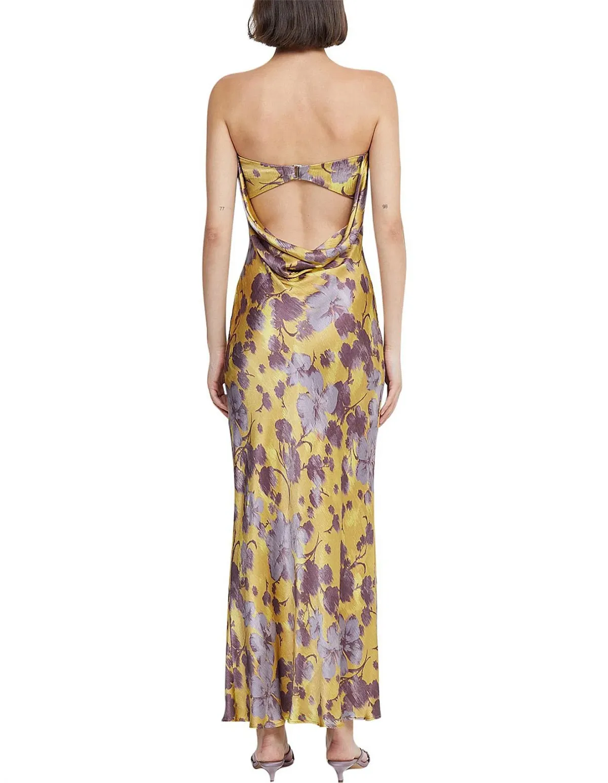 Bec & Bridge Moondance Strapless Maxi Dress Golden Violet Size XS / AU 6 - Image 3