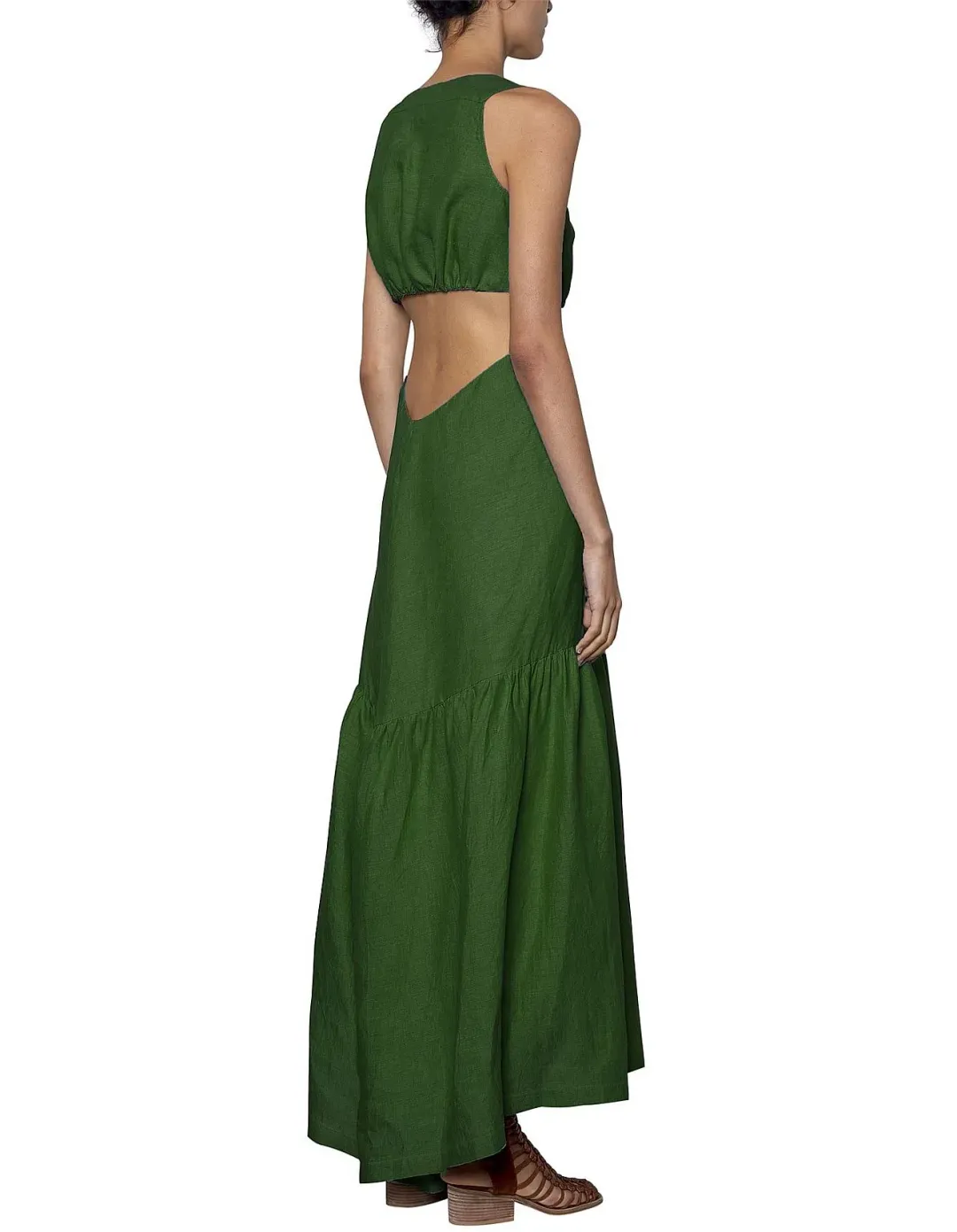 Kitx Evolve Cut Out Maxi Dress Green Size 10 for rent on The Volte - main image