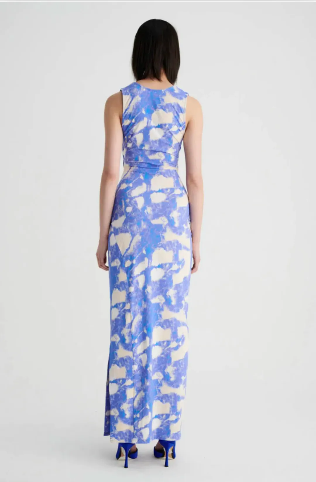 Suboo Marble Sleeveless Reversible Twist Front Maxi Dress Print Size S / AU 8 for rent on The Volte - main image