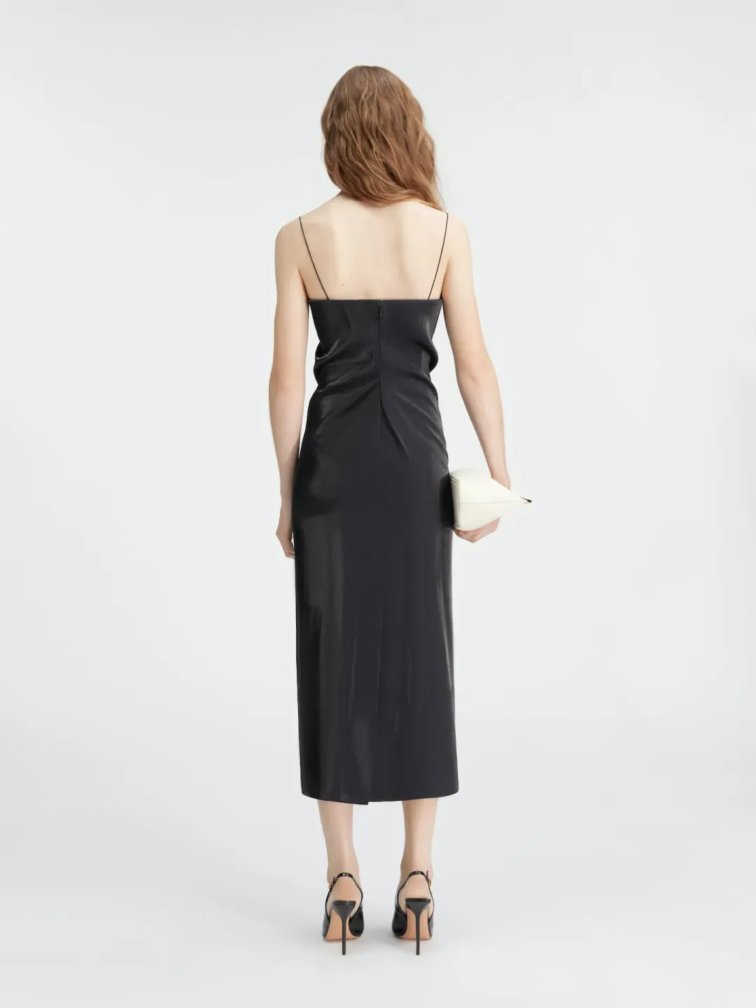 Jacquemus La robe Carino Les Sculptures Midi Dress Black Size 8 for rent on The Volte - main image