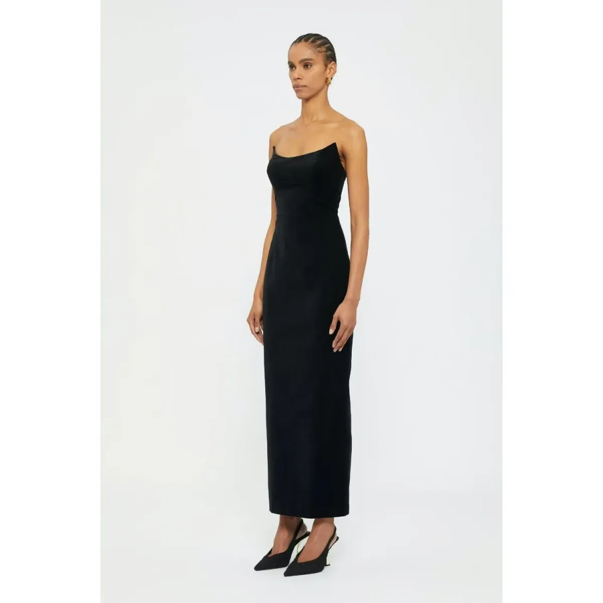 Ginger & Smart Soloist Strapless Gown Black Size AU 12 - Image 3