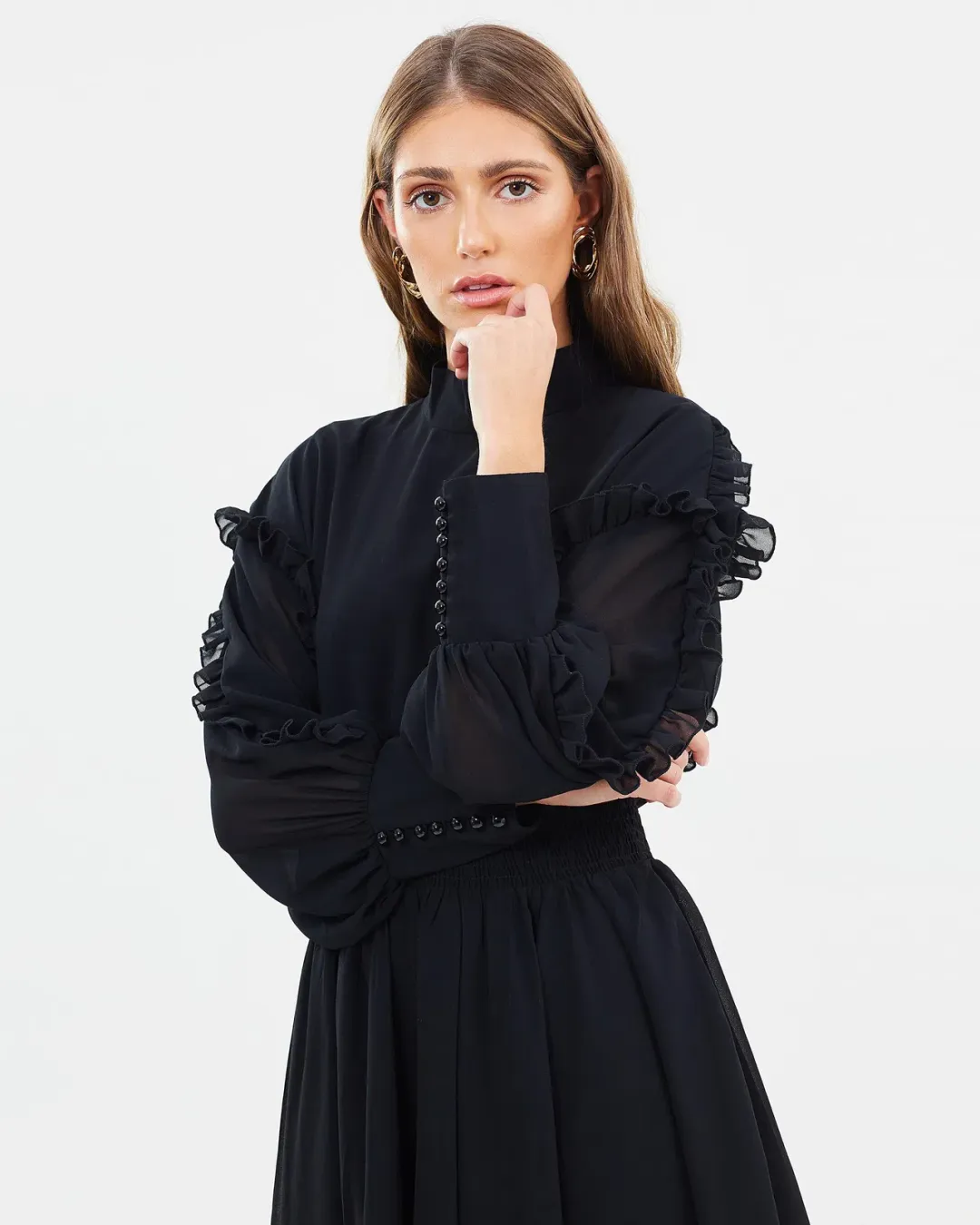 Mossman Nothing Ever Seen Before Dress Black Size AU 10 for rent on The Volte - main image