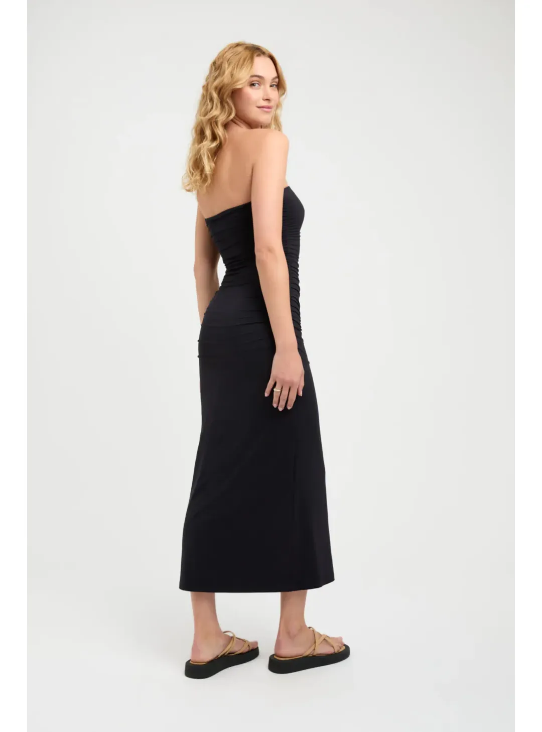 Kookai Elise Strapless Maxi Dress Black Size AU 10 for rent on The Volte - main image