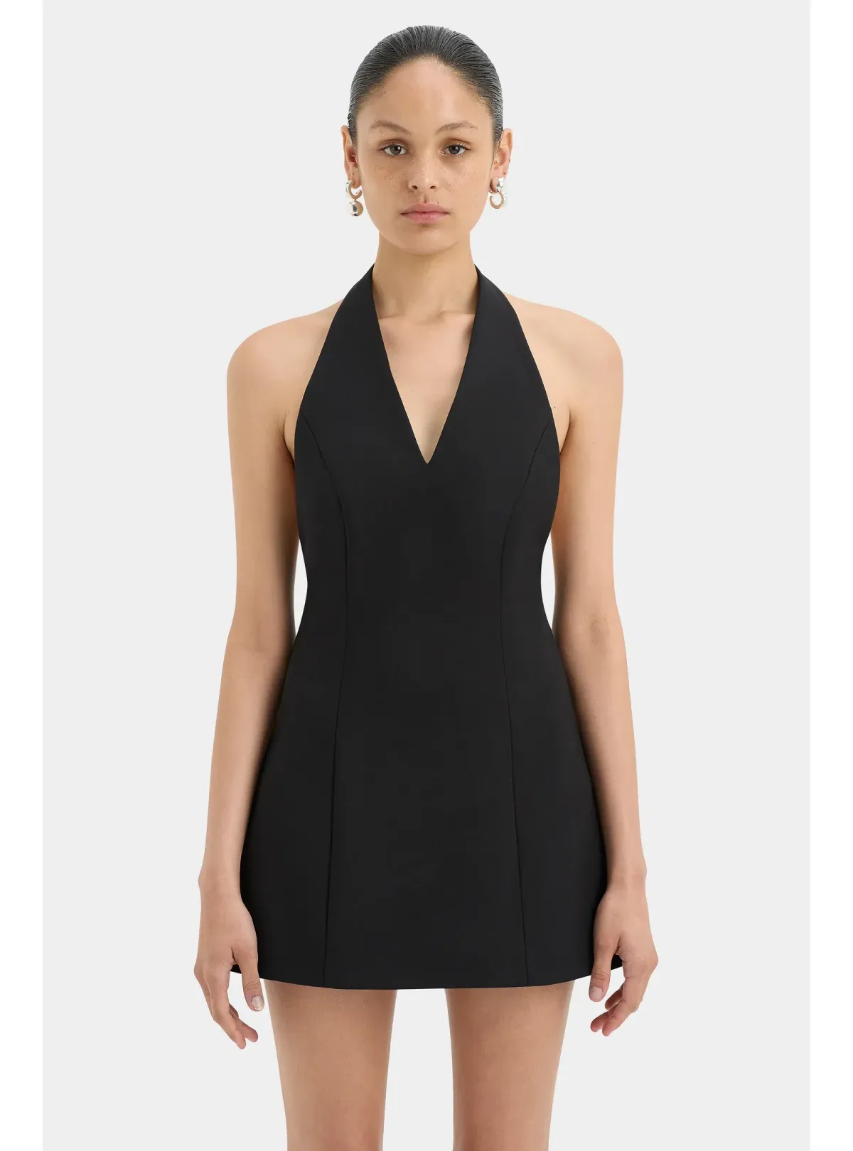 Sir the Label Sandrine Halter Mini Dress Black Size 3 / AU 12 - Image 2