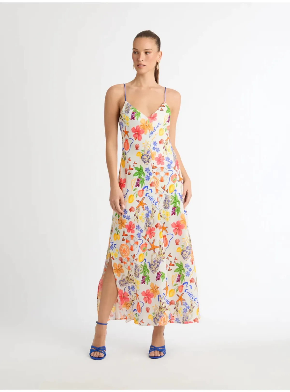 Sheike Summer Amour Linen Dress in Print Size AU 14 - Image 1