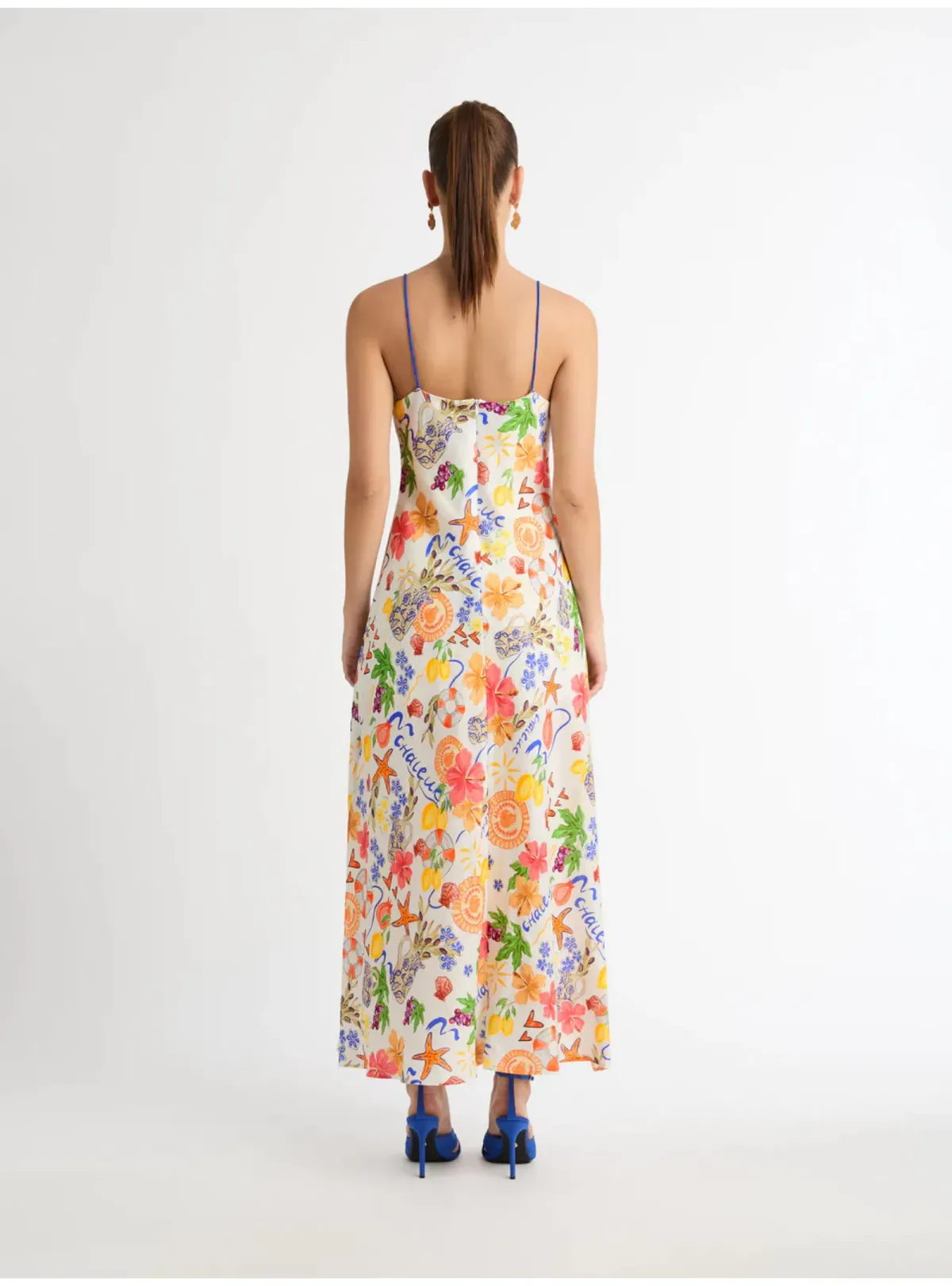 Sheike Summer Amour Linen Dress in Print Size AU 14 - Image 3