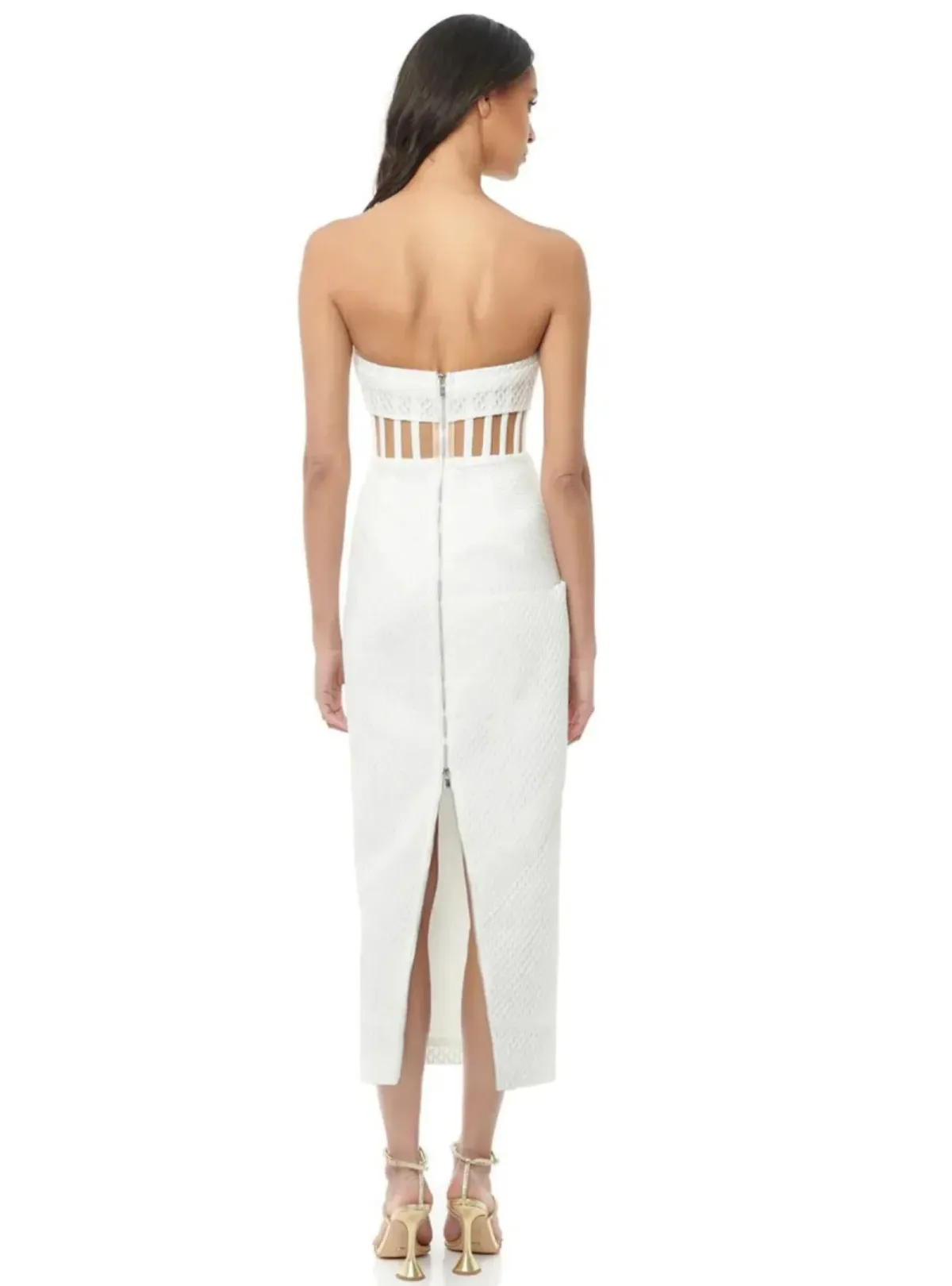 Eliya The Label Zariah Midi Dress White Size S / AU 8 - Image 3