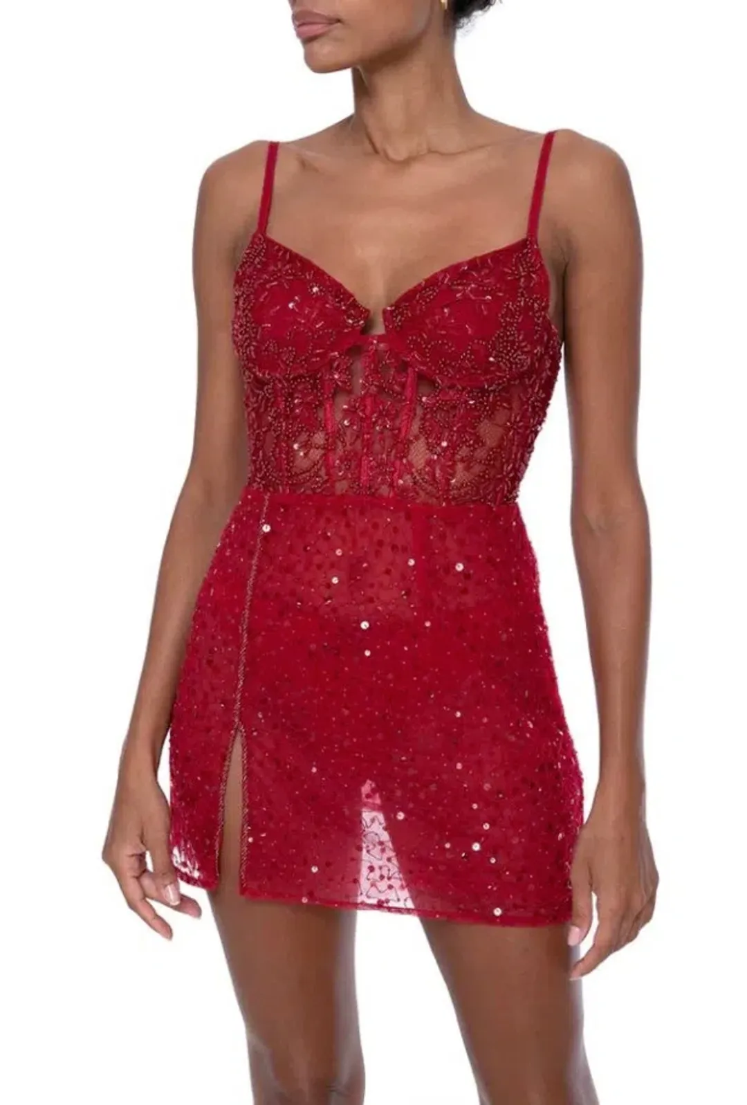 Dyspnea The Charleston Mini Dress Red Size XXL / AU 16 for rent on The Volte - main image