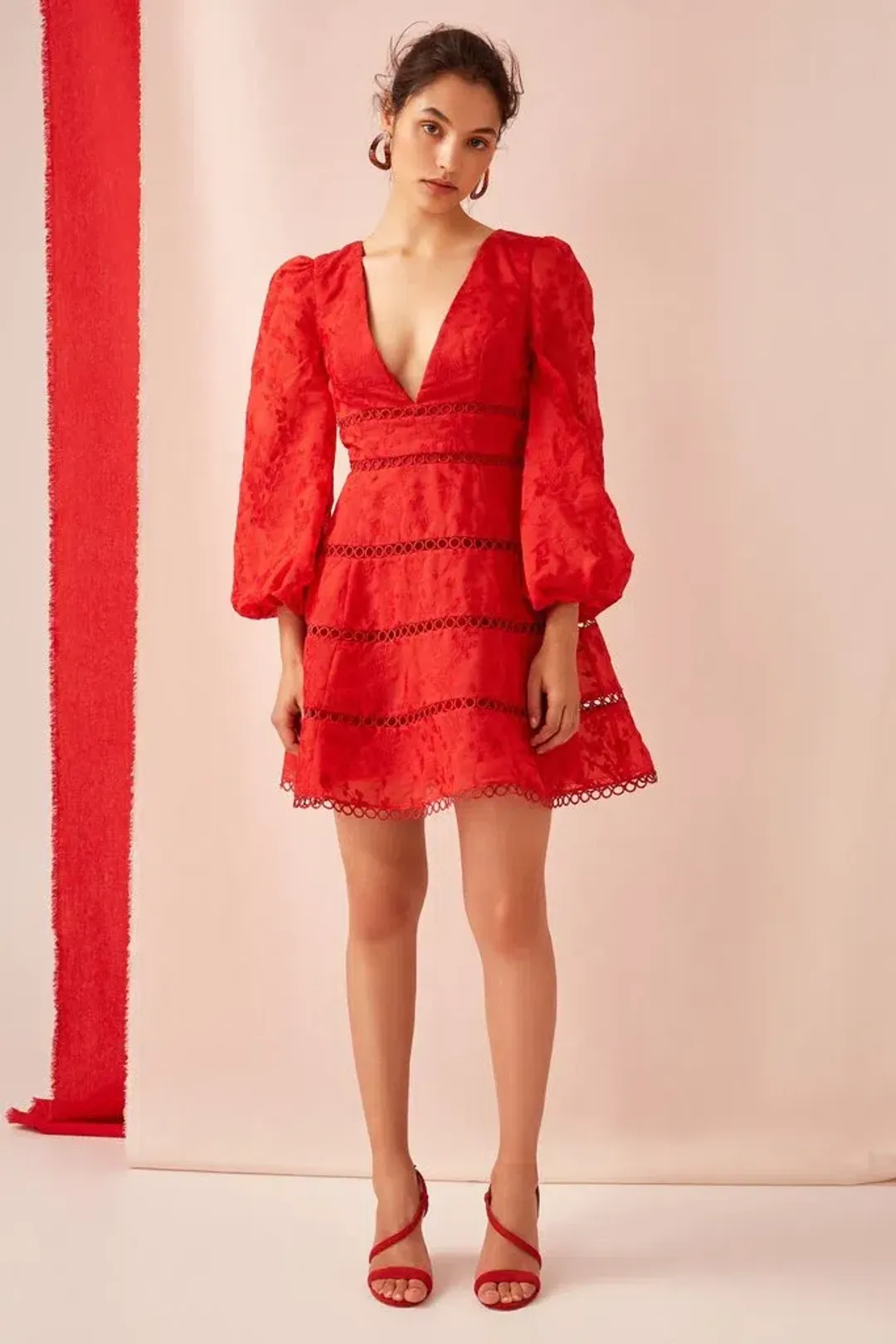 Keepsake The Label About Us Mini Dress Red Size 12 for rent on The Volte - main image