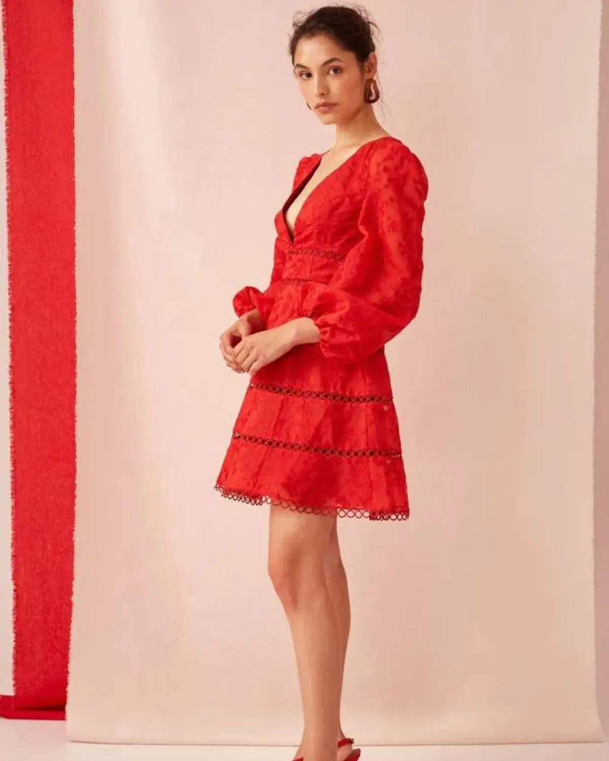 Keepsake The Label About Us Mini Dress Red Size 12 - Image 5