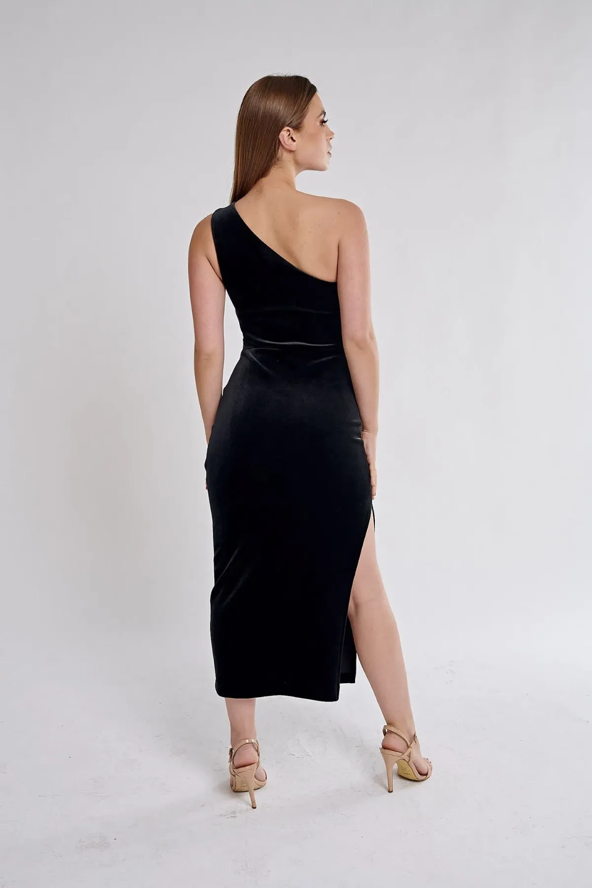 Bec & Bridge Oliviane Asym Midi Dress Black Size 10 - Image 2