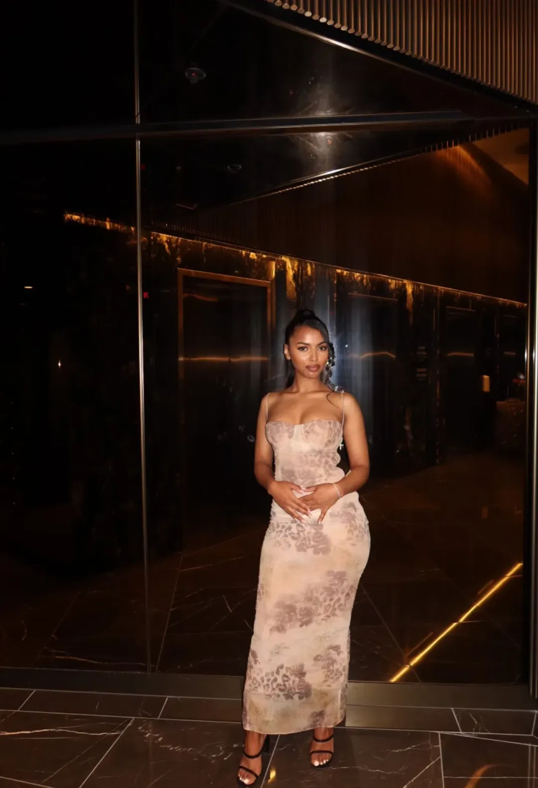 House of CB Aiza Dress Print Size S/ AU 6 for rent on The Volte - main image