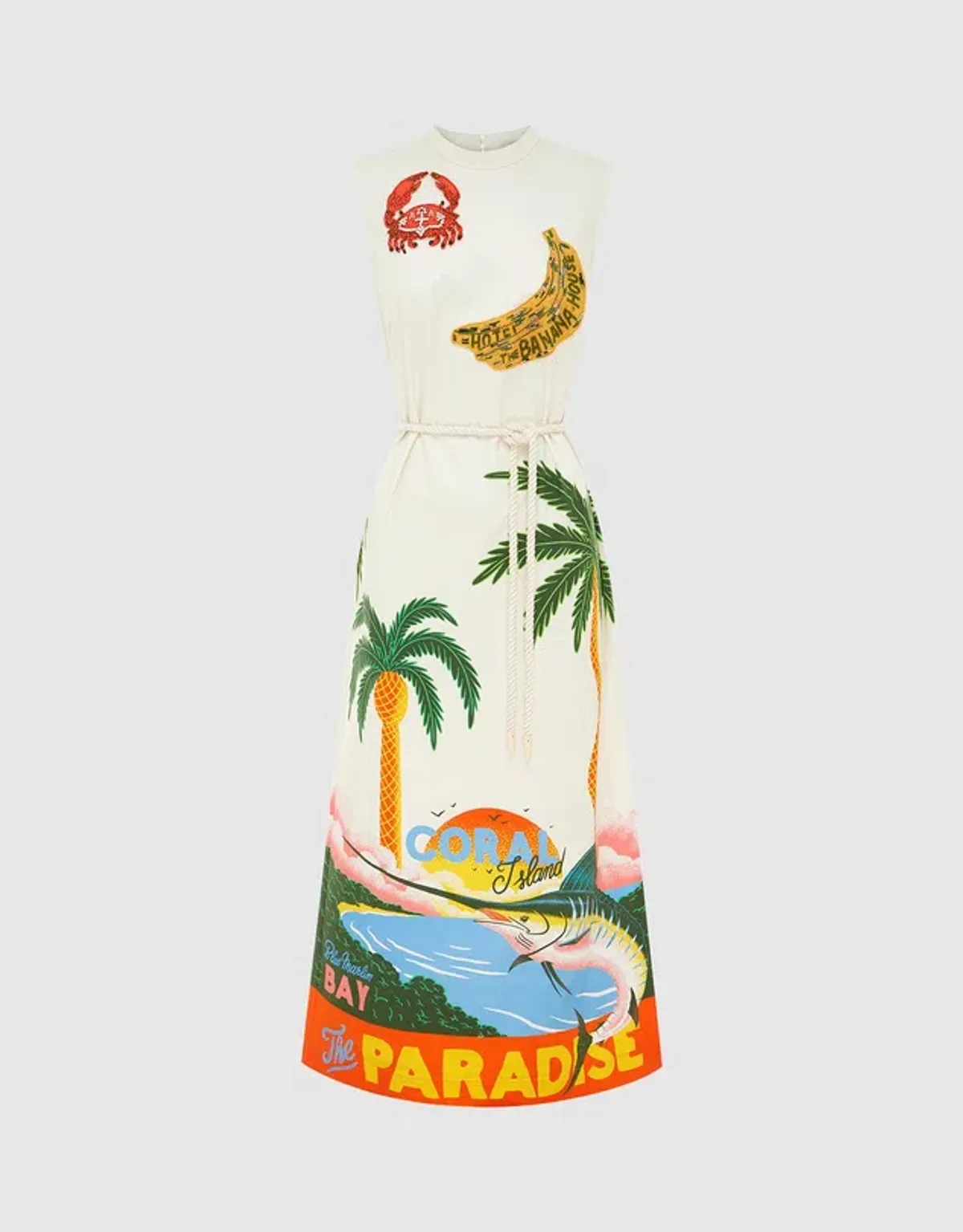 Alemais Samaki Midi Dress In Multi Size 10  - Image 7