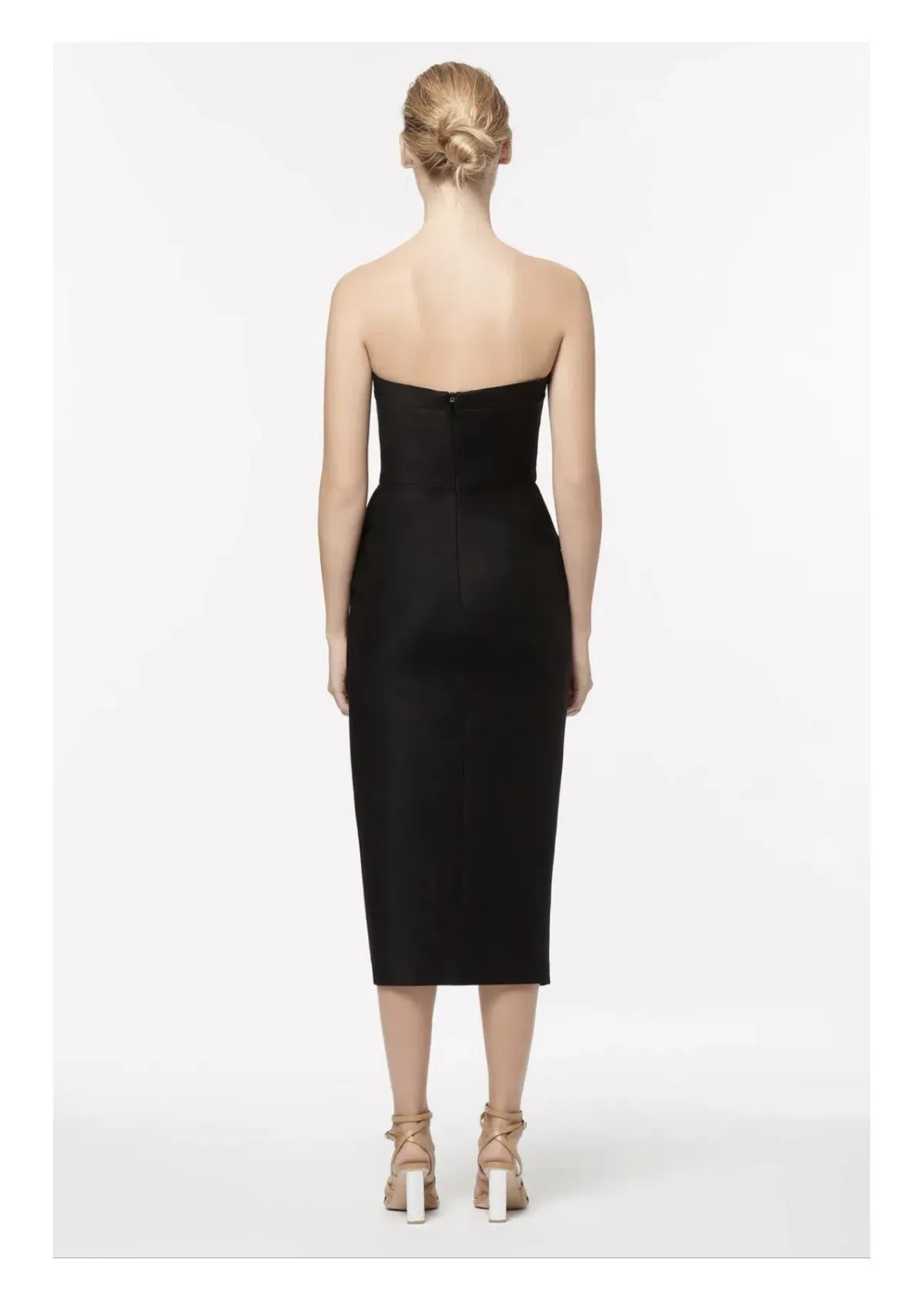 Manning Cartell New Radicals Strapless Midi Dress in Black Size 6 - Image 2