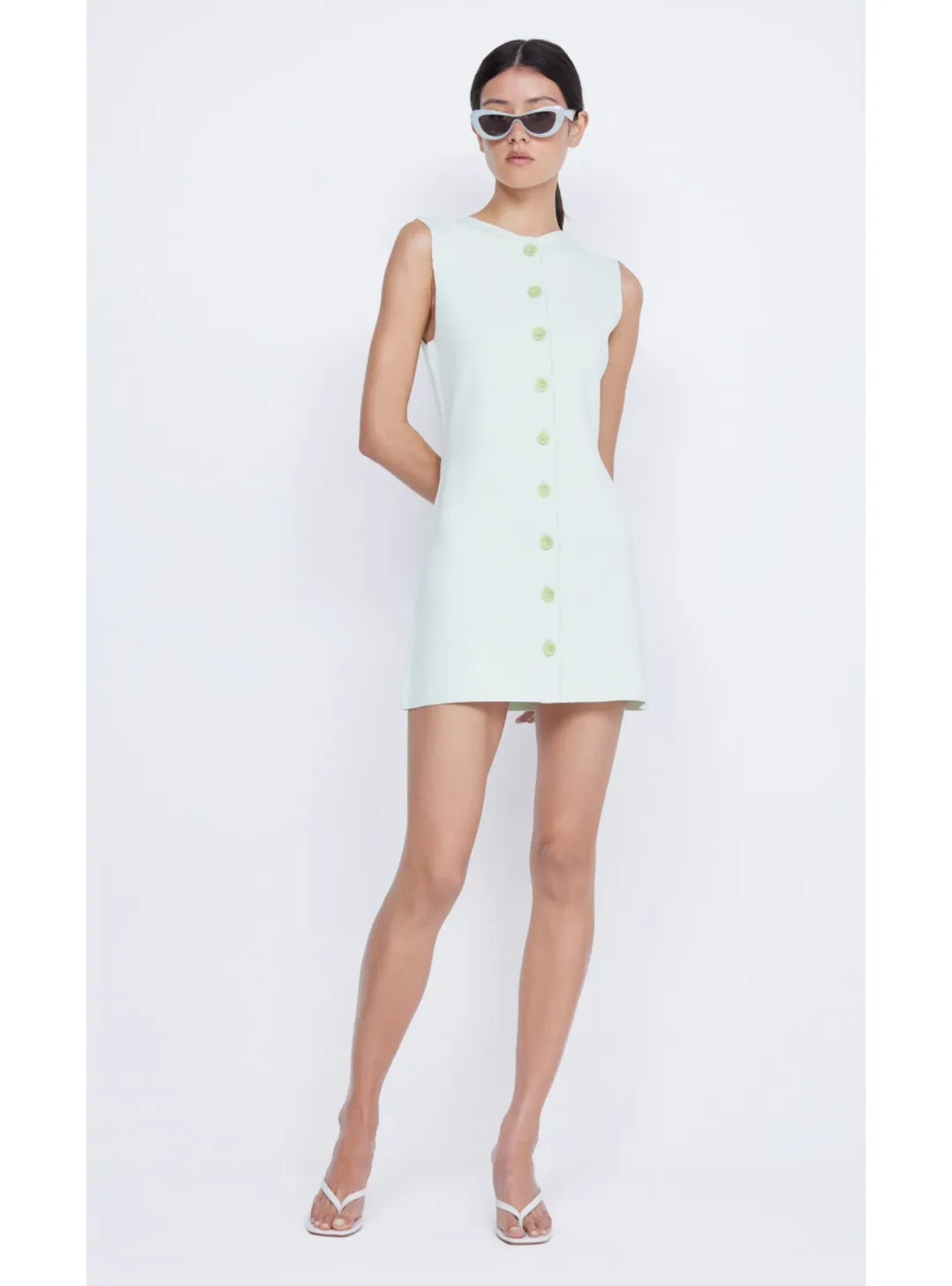 Bec & Bridge Ilora Knit Mini Dress in Mint Size S / AU 8 for rent on The Volte - main image