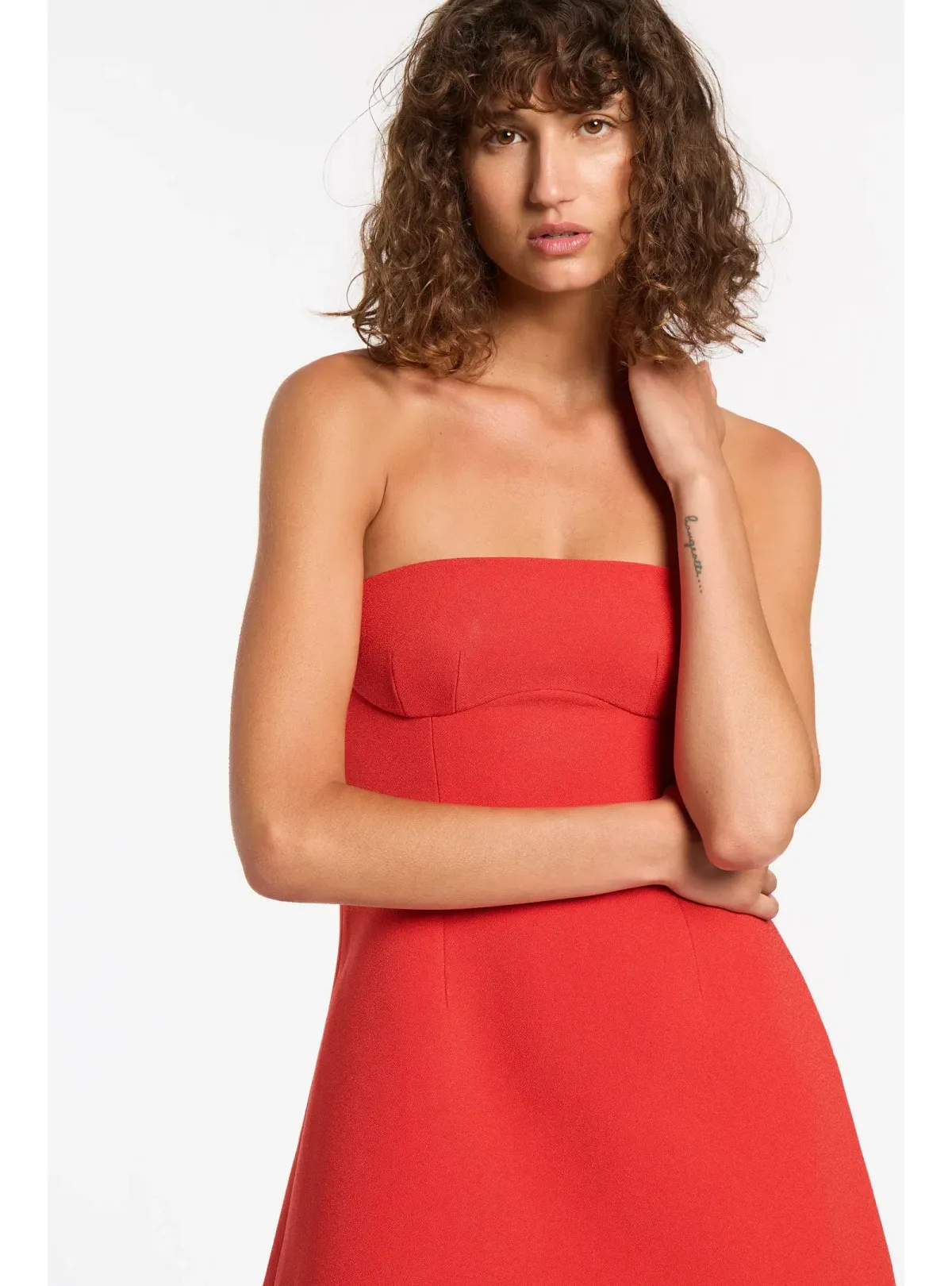 Sir the Label Spoerri Sculpted Mini Dress in Red Size 1 / AU 8 - Image 2