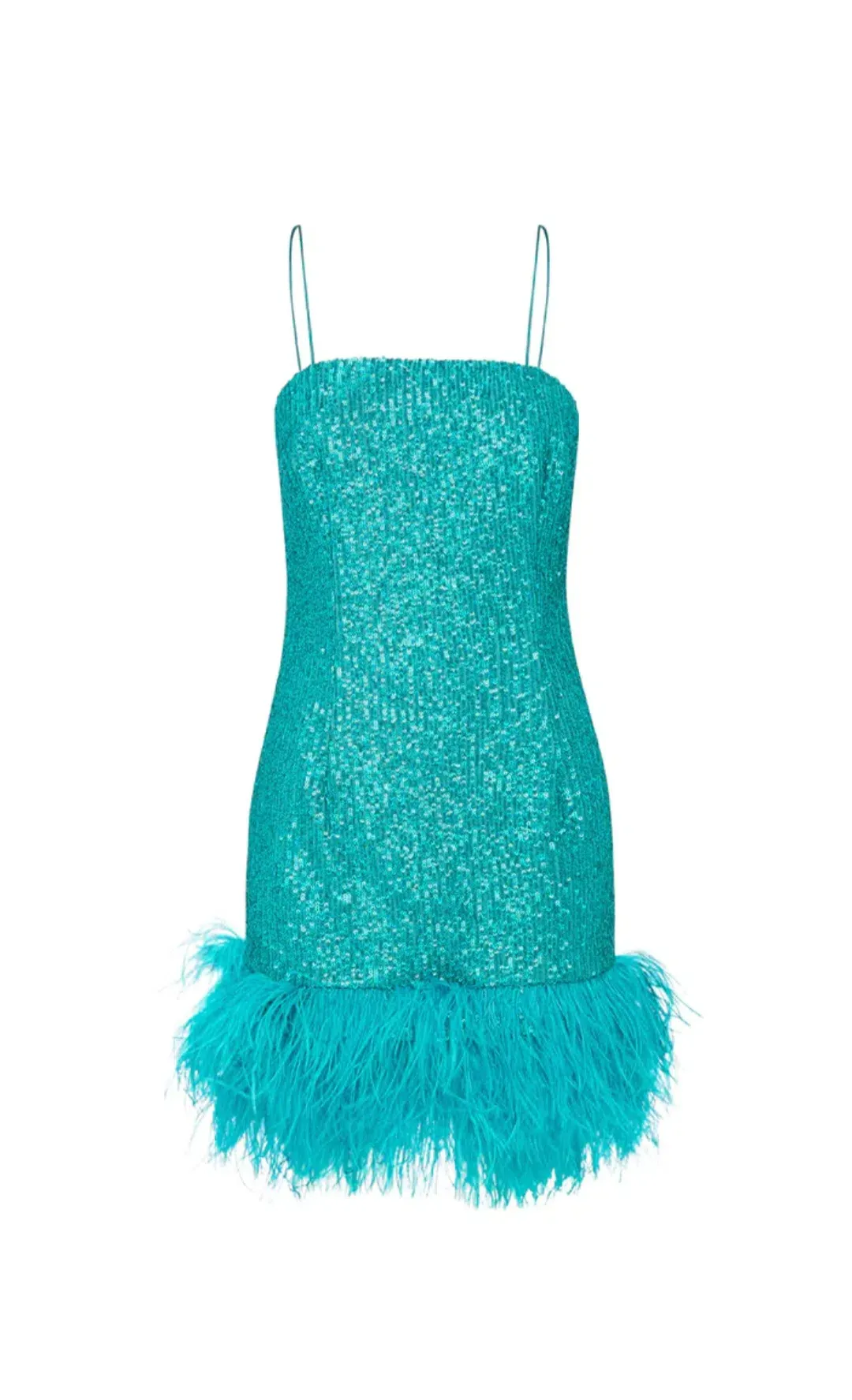 Rebecca Vallance Missing Hours Mini Dress Turquoise Size AU 14  for rent on The Volte - main image