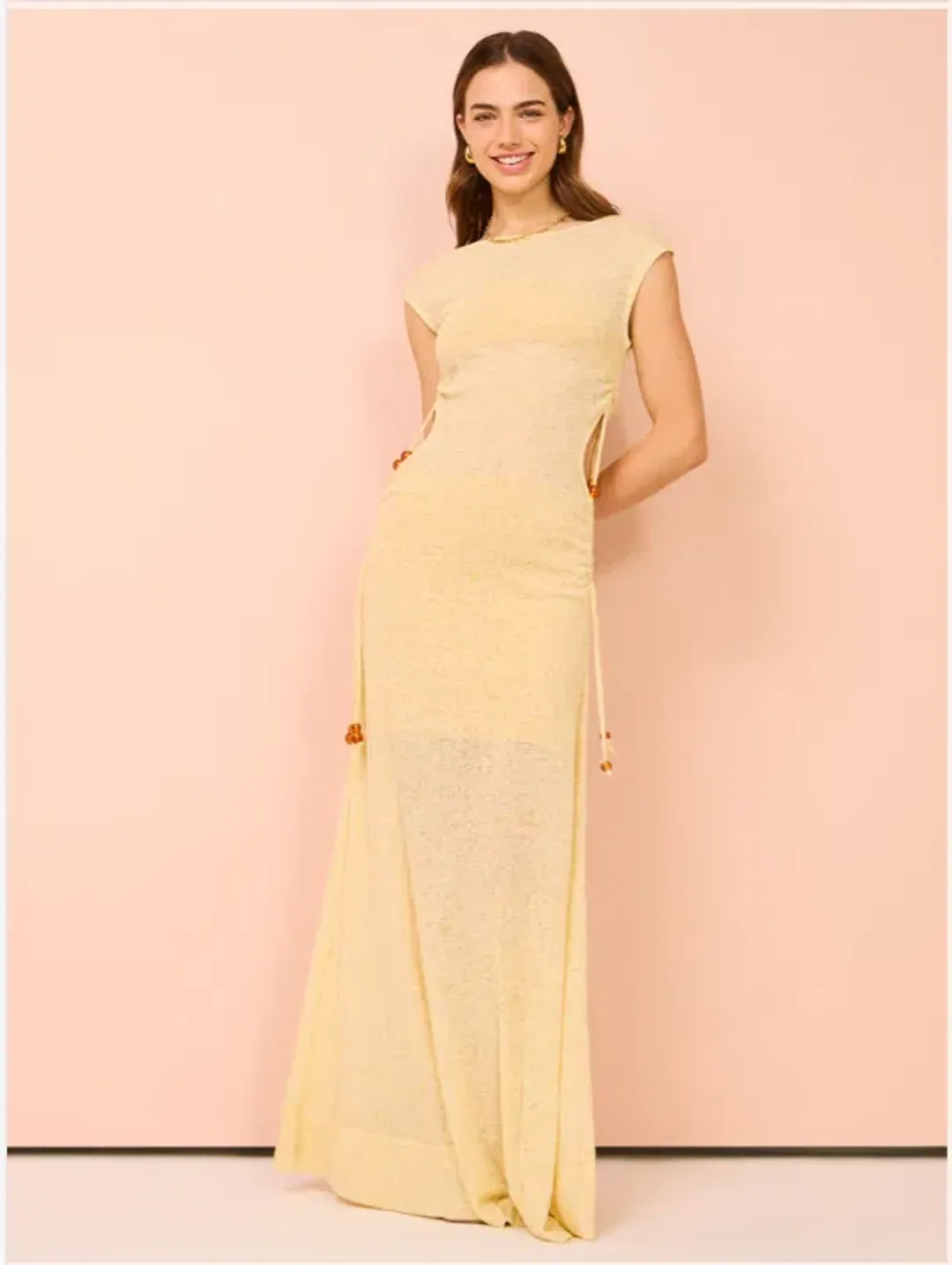 Tojha Ayanna Dress Sorbet Yellow Size 6 for rent on The Volte - main image