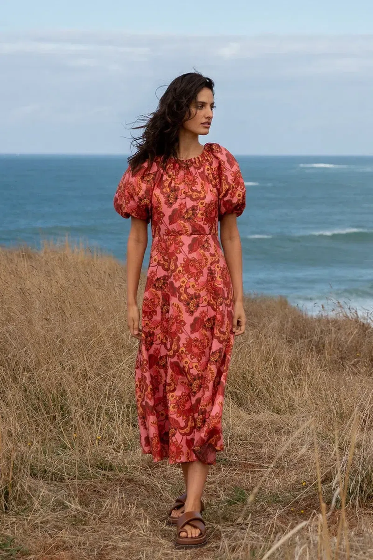 Steele Lola Midi Dress Chambertin Size S / AU 8 - Image 4