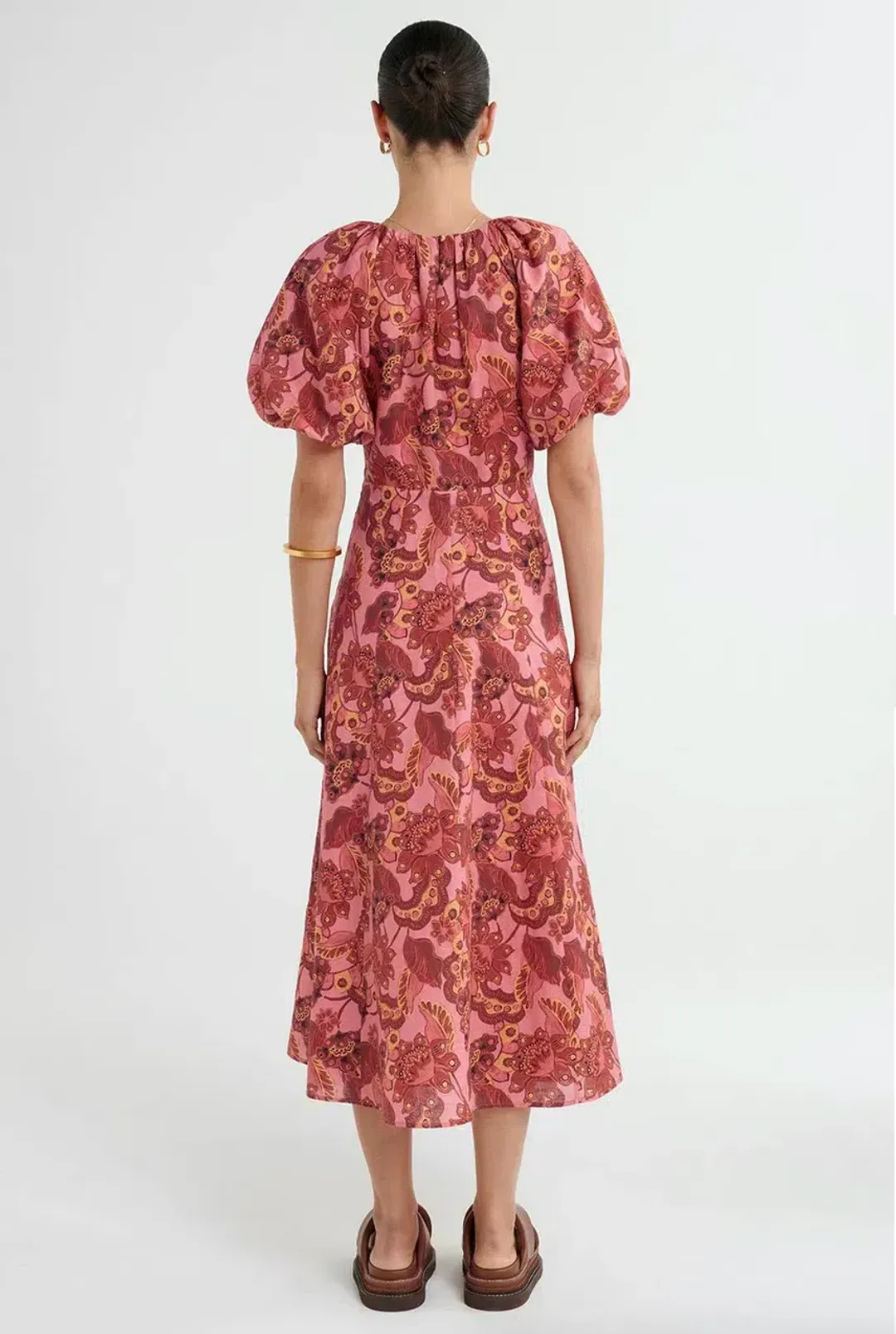 Steele Lola Midi Dress Chambertin Size S / AU 8 for rent on The Volte - main image