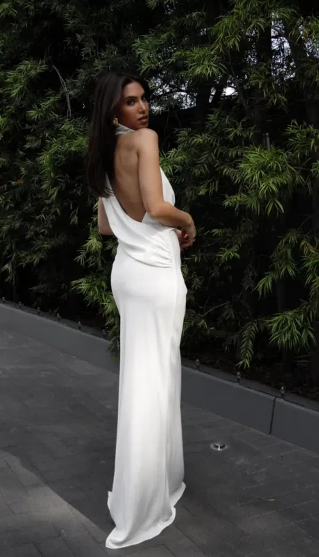 MISHA Constantina Gown Ivory Size 14  for rent on The Volte - main image