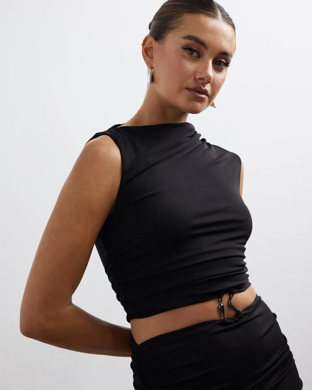 Lover Collins Ring Front Maxi Dress Black Size 10 - Image 2