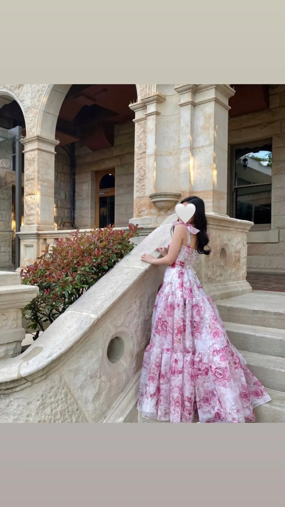 Milla Pink Peony Tenter Floral Maxi Tie-up Dress Floral Size 4  for rent on The Volte - main image