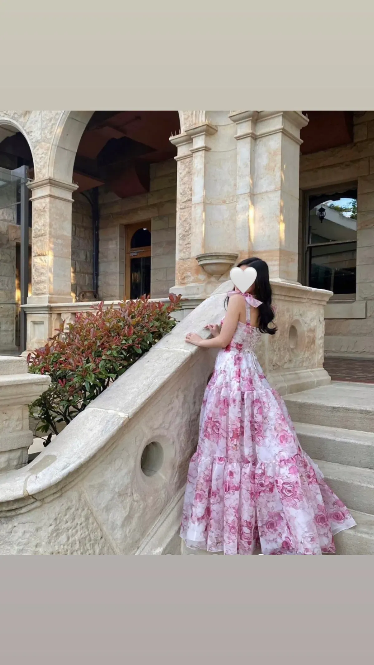 Milla Pink Peony Tenter Floral Maxi Tie-up Dress Floral Size 4  - Image 3